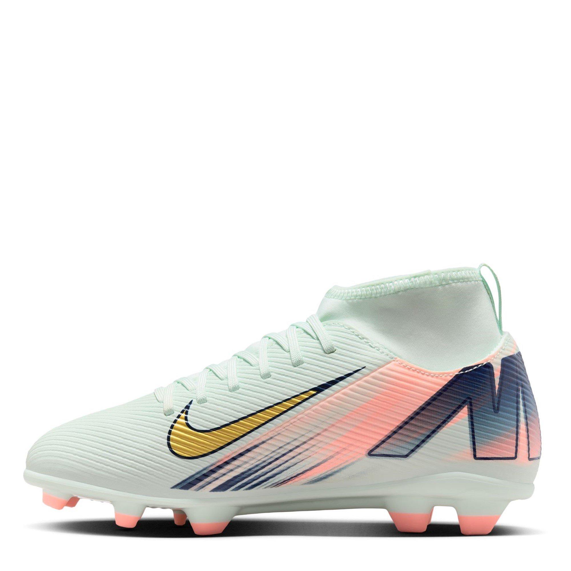 Green/White - Nike - Mercurial Superfly 10 Junior Firm Ground Football Boots - 2