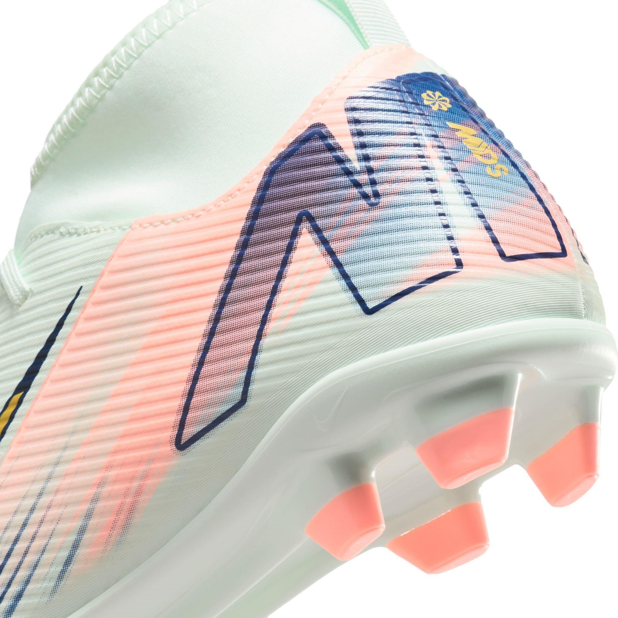 Green/White - Nike - Mercurial Superfly 10 Junior Firm Ground Football Boots - 8