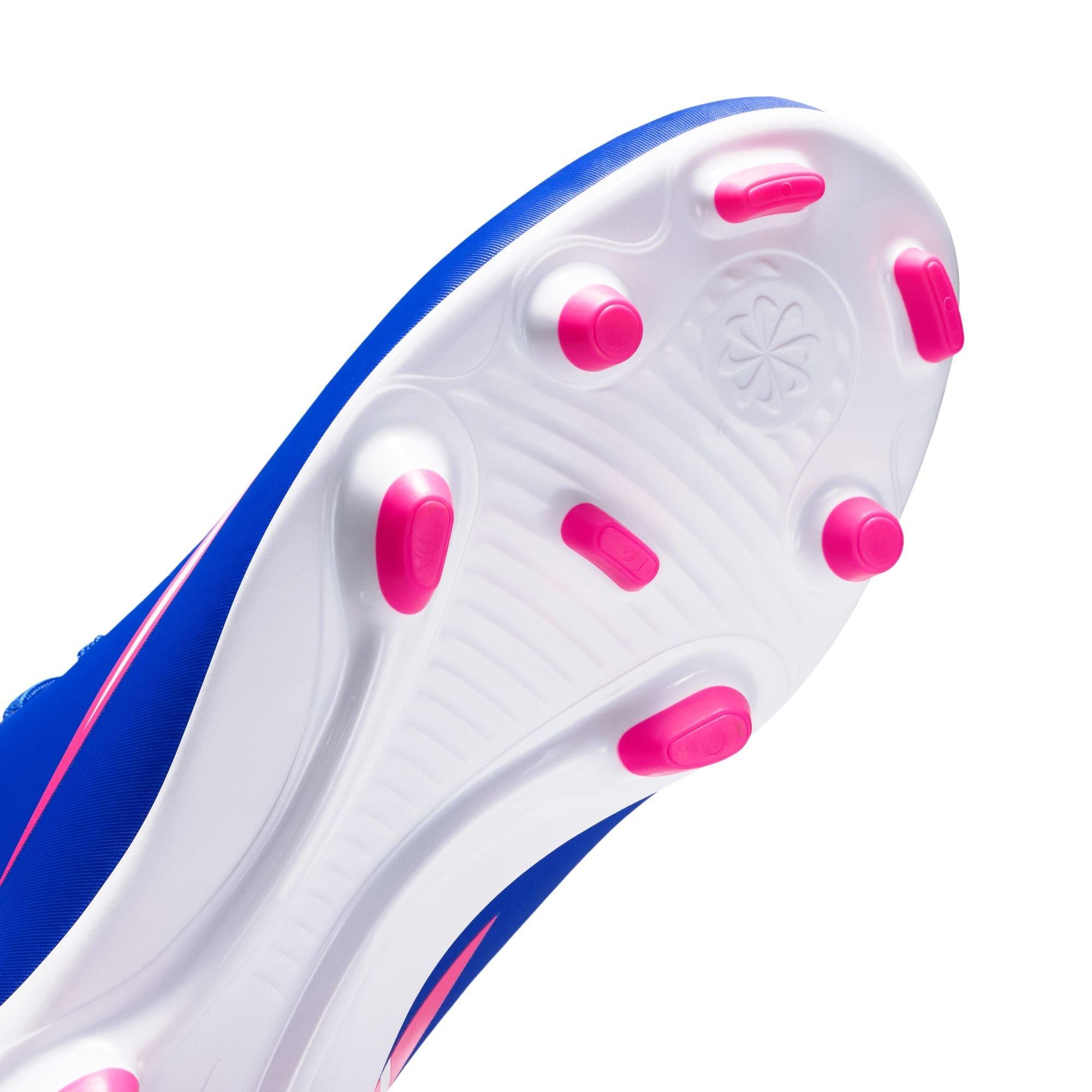Azul/Blanco/Rosa - Nike - Mercurial Superfly 10 Junior Firm Ground Football Boots - 9