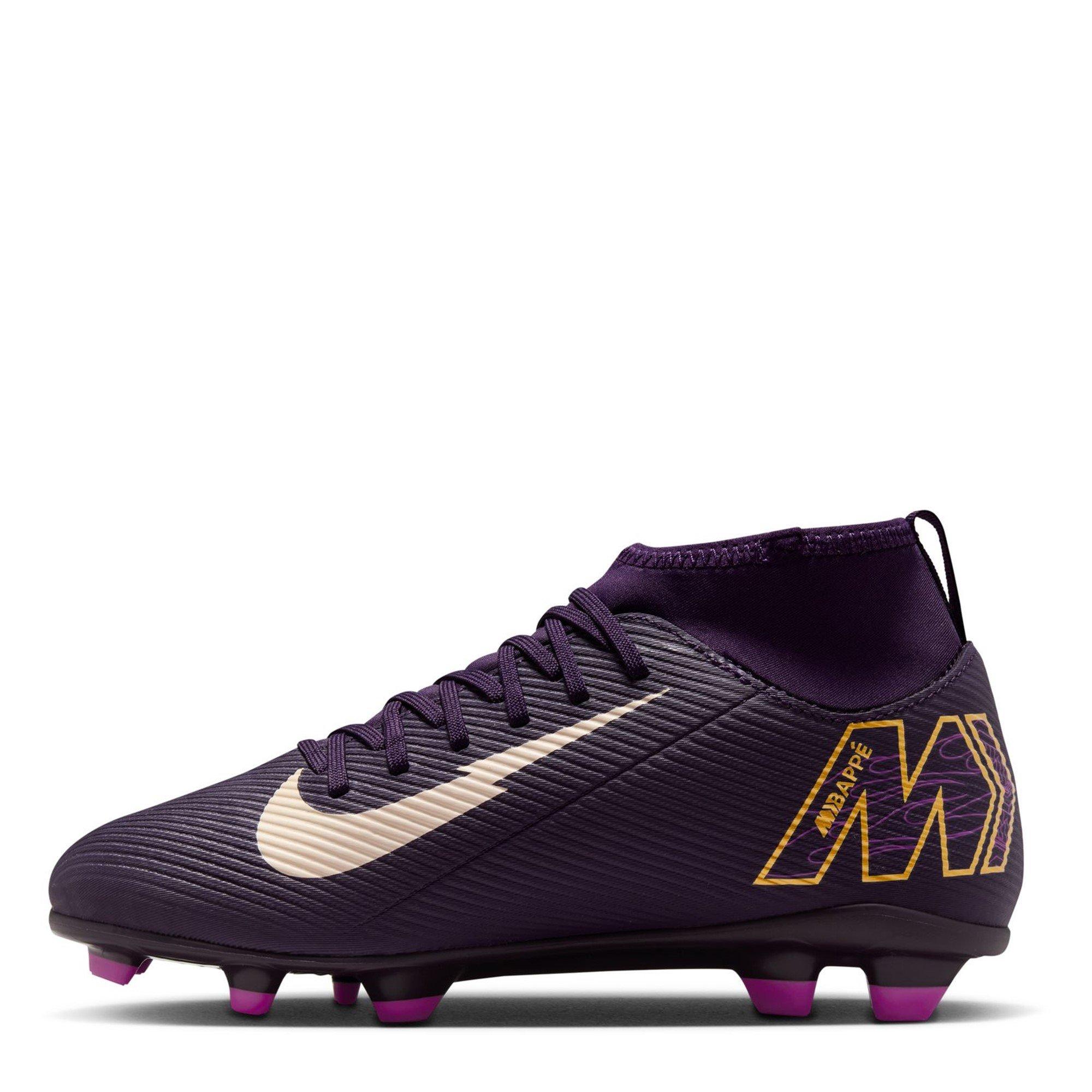 Purple/Ivory - Nike - Mercurial Superfly 10 Junior Firm Ground Football Boots - 2