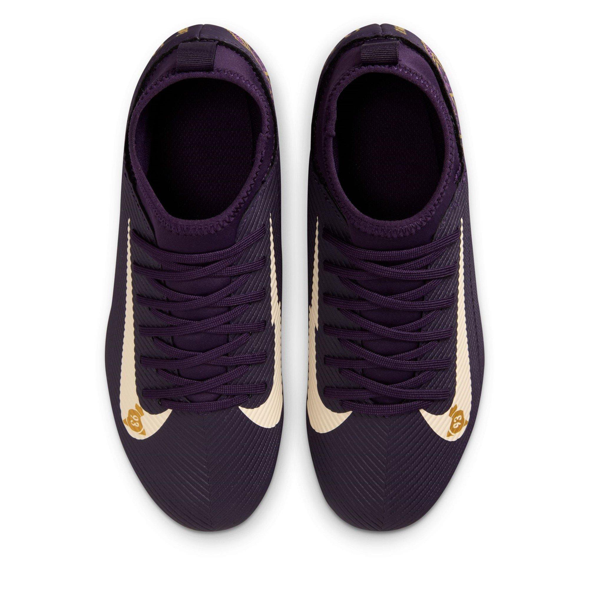 Purple/Ivory - Nike - Mercurial Superfly 10 Junior Firm Ground Football Boots - 6