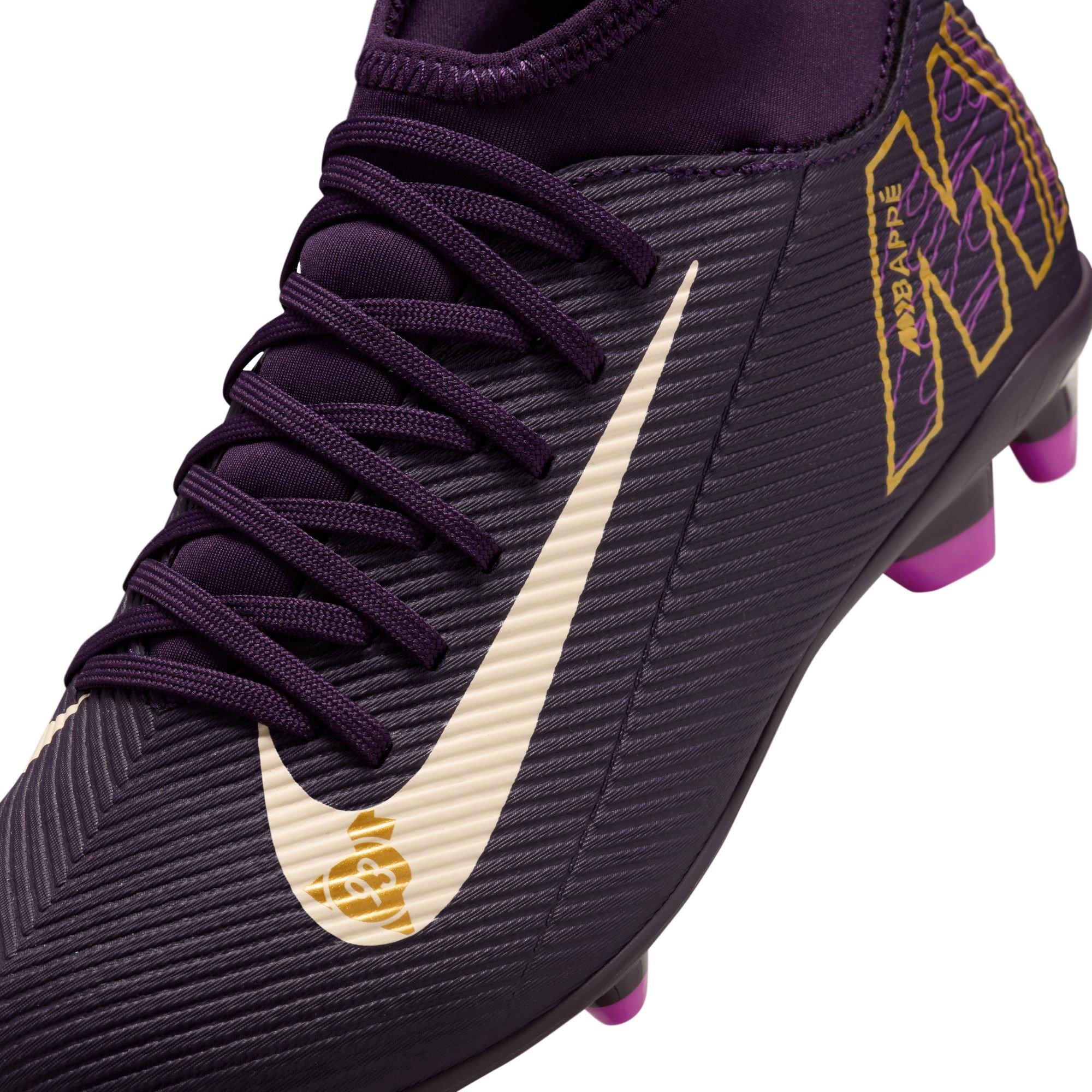 Purple/Ivory - Nike - Mercurial Superfly 10 Junior Firm Ground Football Boots - 7