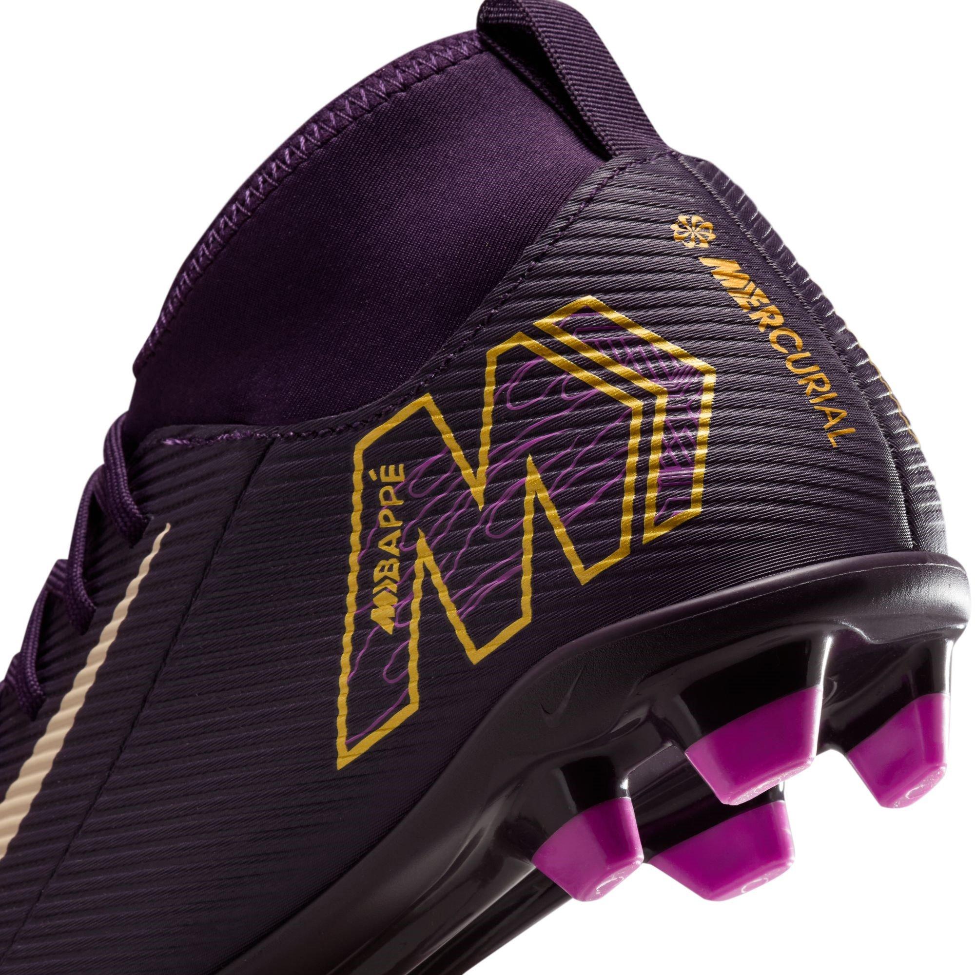 Purple/Ivory - Nike - Mercurial Superfly 10 Junior Firm Ground Football Boots - 8