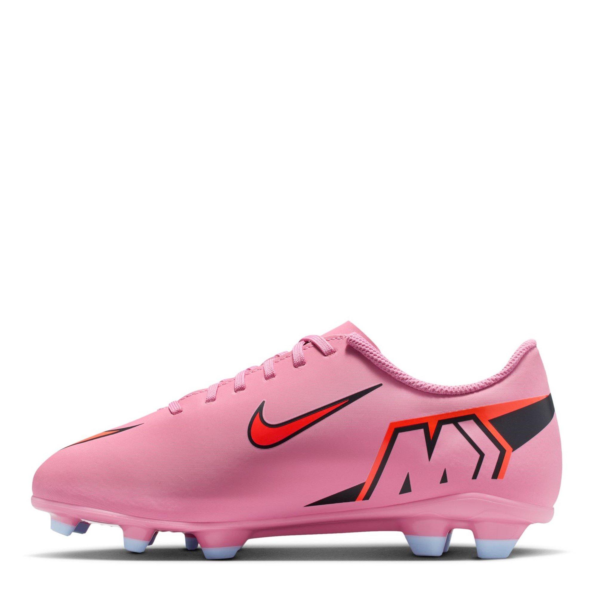 Pink/Black - Nike - Mercurial Vapor 16 Club Juniors Firm Ground Football Boots - 2