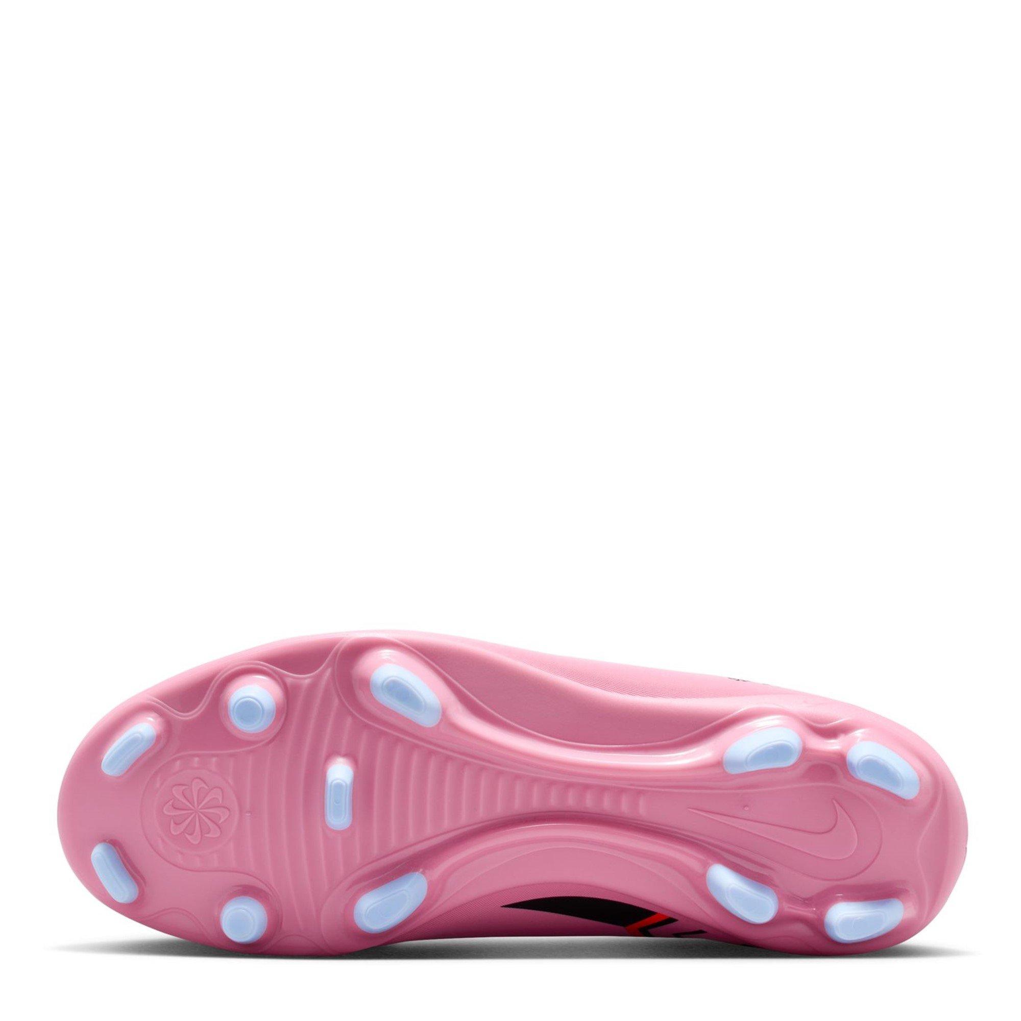 Pink/Black - Nike - Mercurial Vapor 16 Club Juniors Firm Ground Football Boots - 3