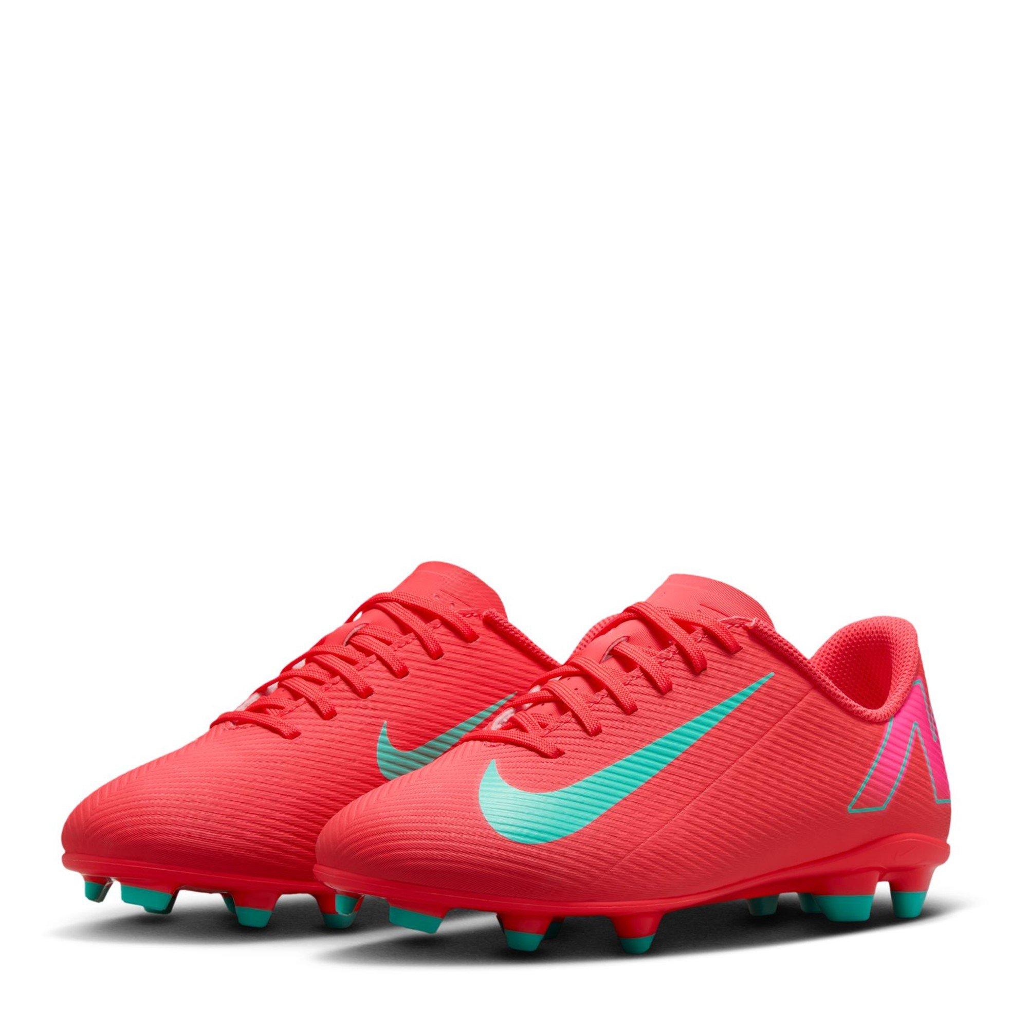 Rood/Groen - Nike - Mercurial Vapor 16 Club Juniors Firm Ground Football Boots - 4