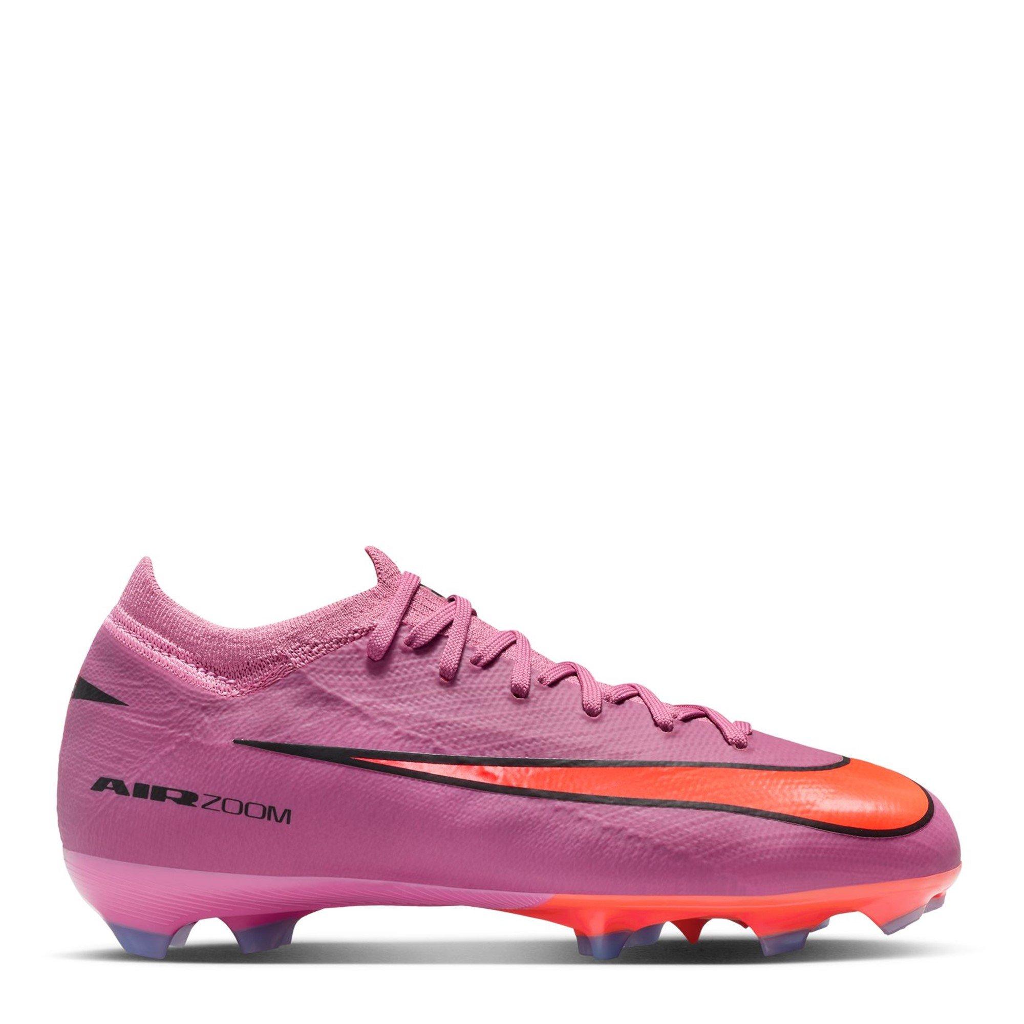 Nike Boys Mercurial Vapor 16 Pro Juniors Firm Ground Football Boots - Pink/Black - 2 (34)