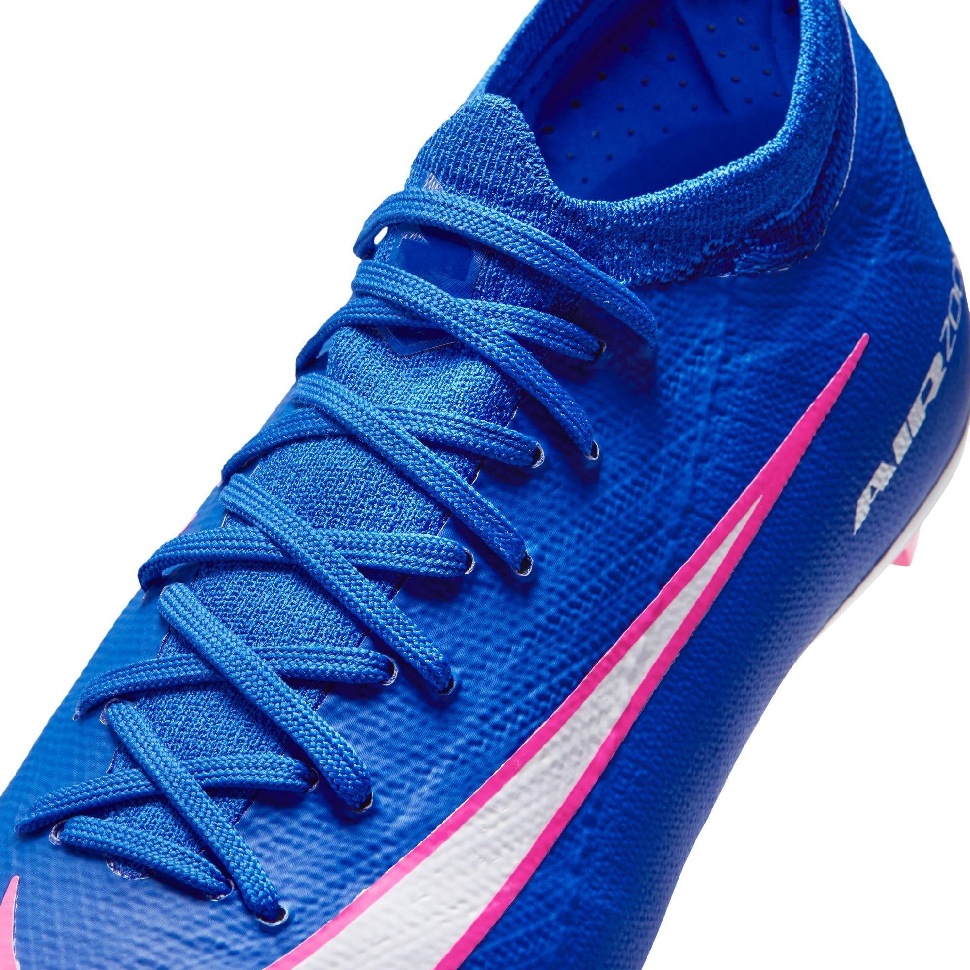 Blue/Wht/Pink - Nike - Mercurial Vapor 16 Pro Juniors Firm Ground Football Boots - 7