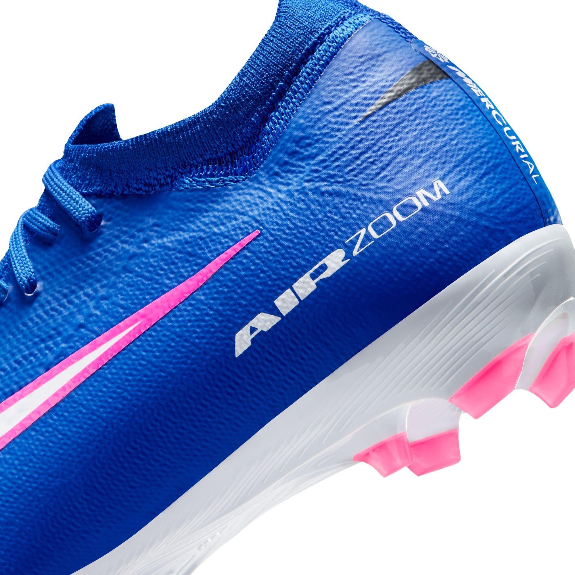 Blue/Wht/Pink - Nike - Mercurial Vapor 16 Pro Juniors Firm Ground Football Boots - 8