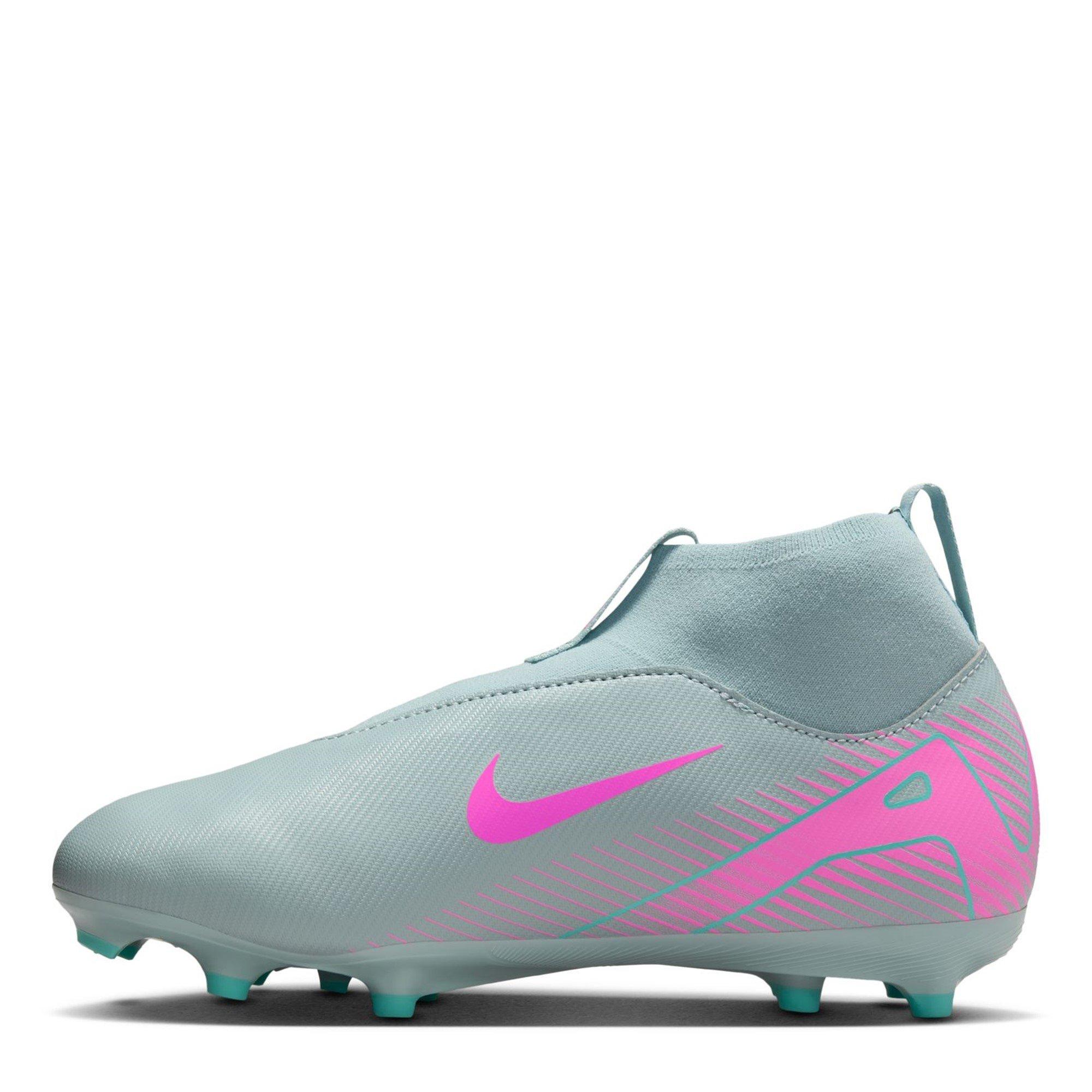 Gris/Rose - Nike - Zoom Mercurial Superfly 10 Academy Juniors Firm Ground Football Boots - 2