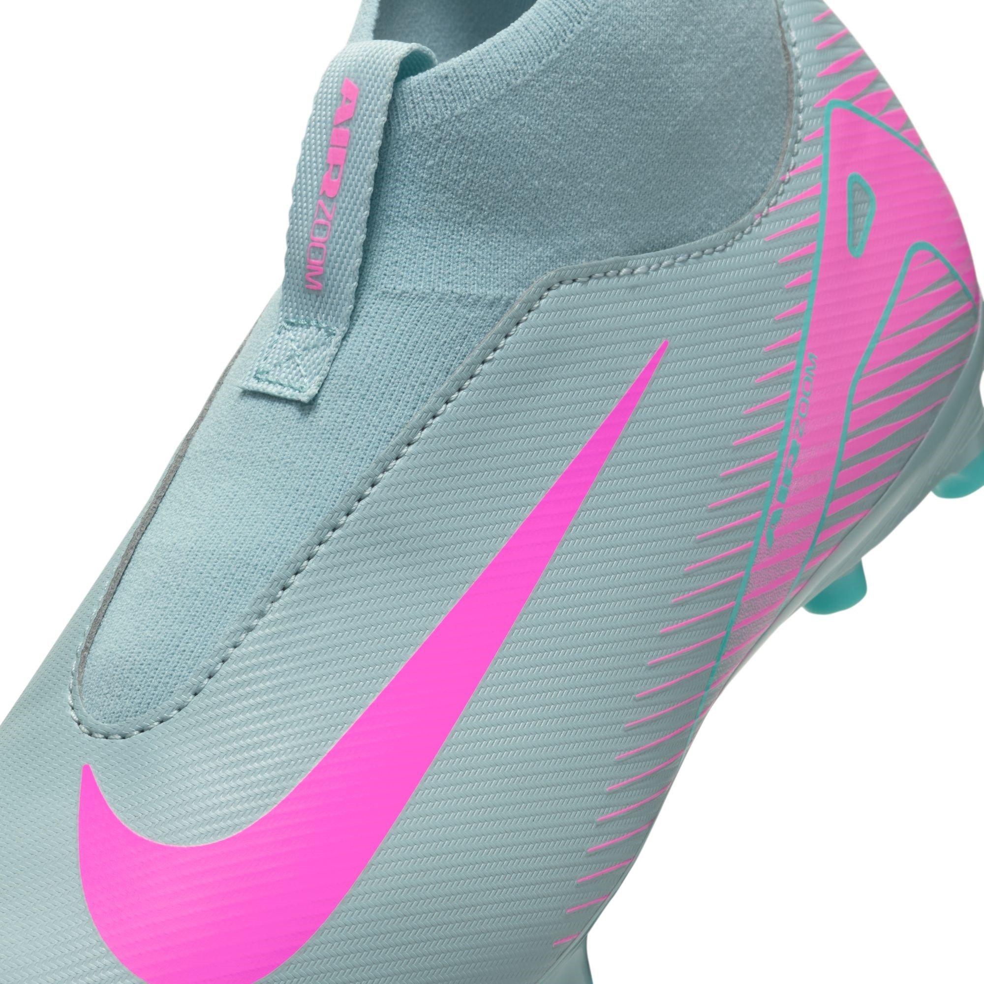 Gris/Rose - Nike - Zoom Mercurial Superfly 10 Academy Juniors Firm Ground Football Boots - 7