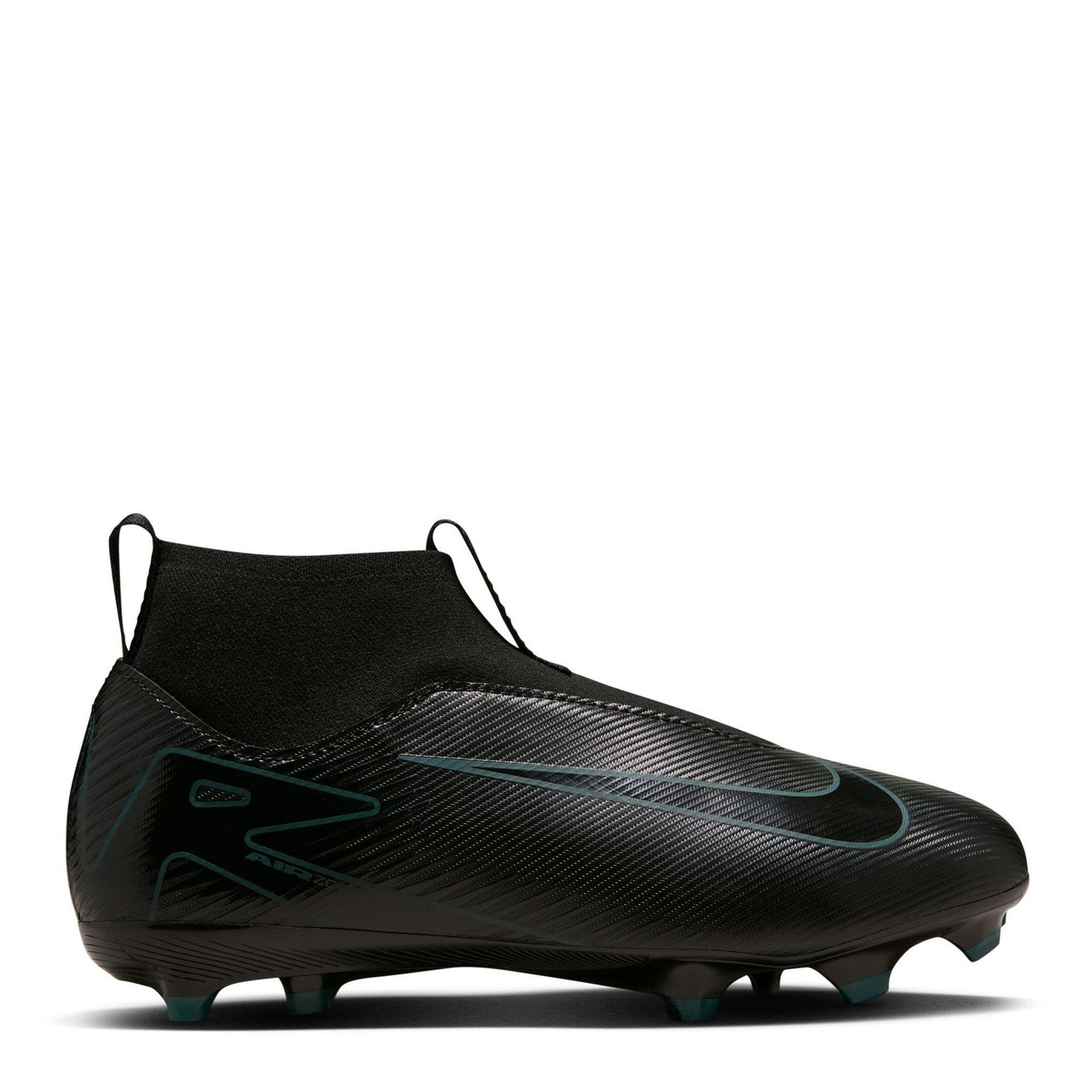 Black/Green - Nike - Zoom Mercurial Superfly 10 Academy Juniors Firm Ground Football Boots - 1