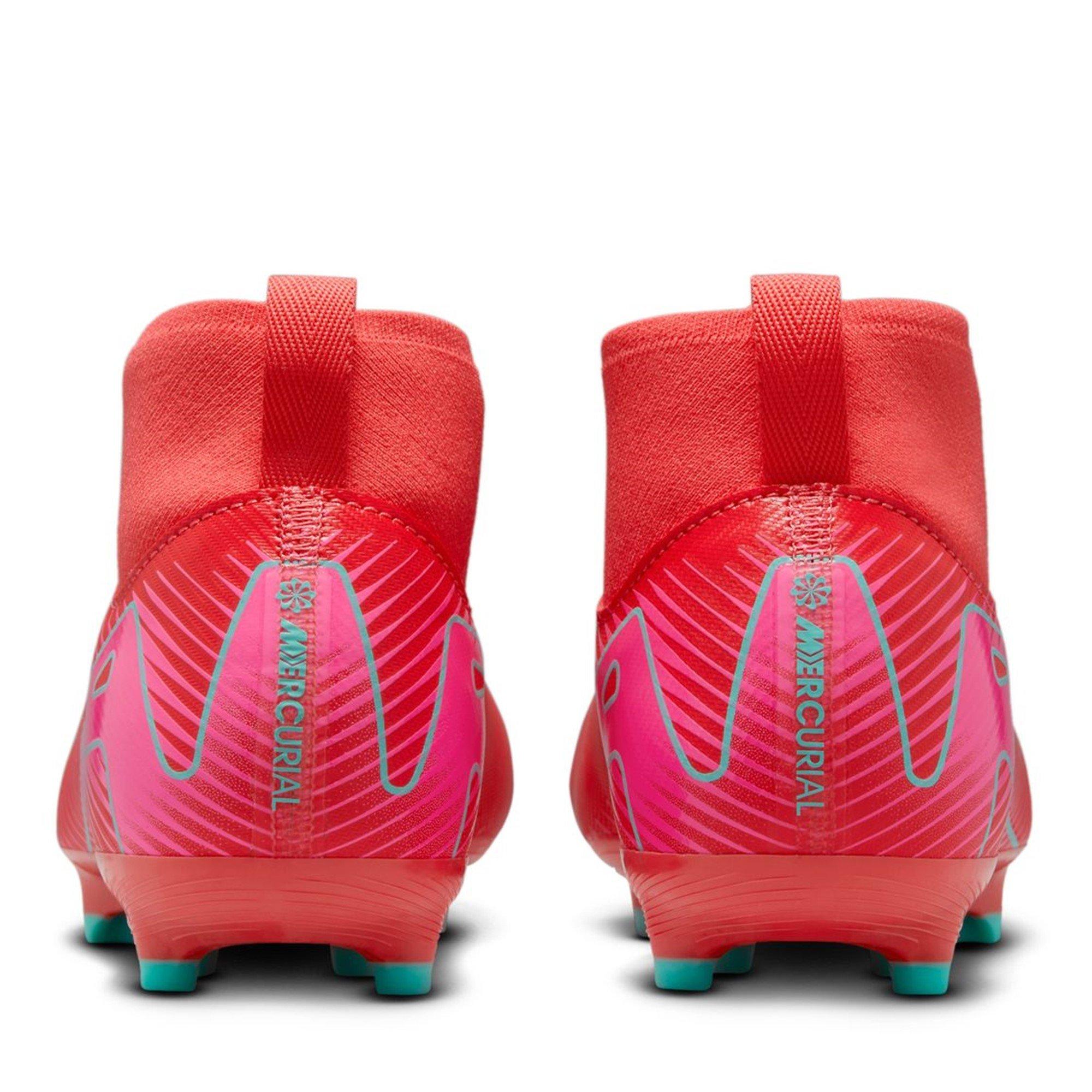 Rood/Groen - Nike - Zoom Mercurial Superfly 10 Academy Juniors Firm Ground Football Boots - 5
