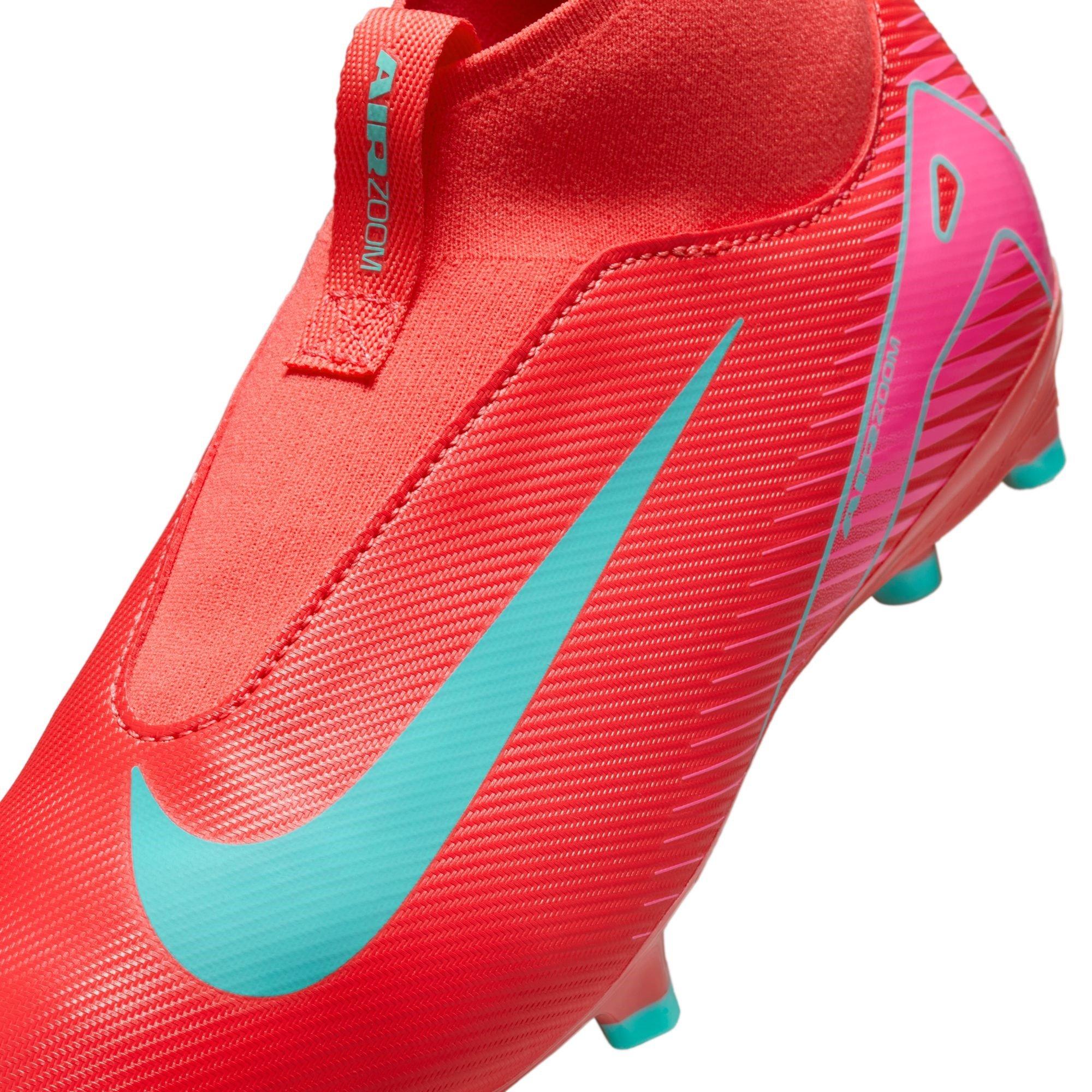 Rood/Groen - Nike - Zoom Mercurial Superfly 10 Academy Juniors Firm Ground Football Boots - 7