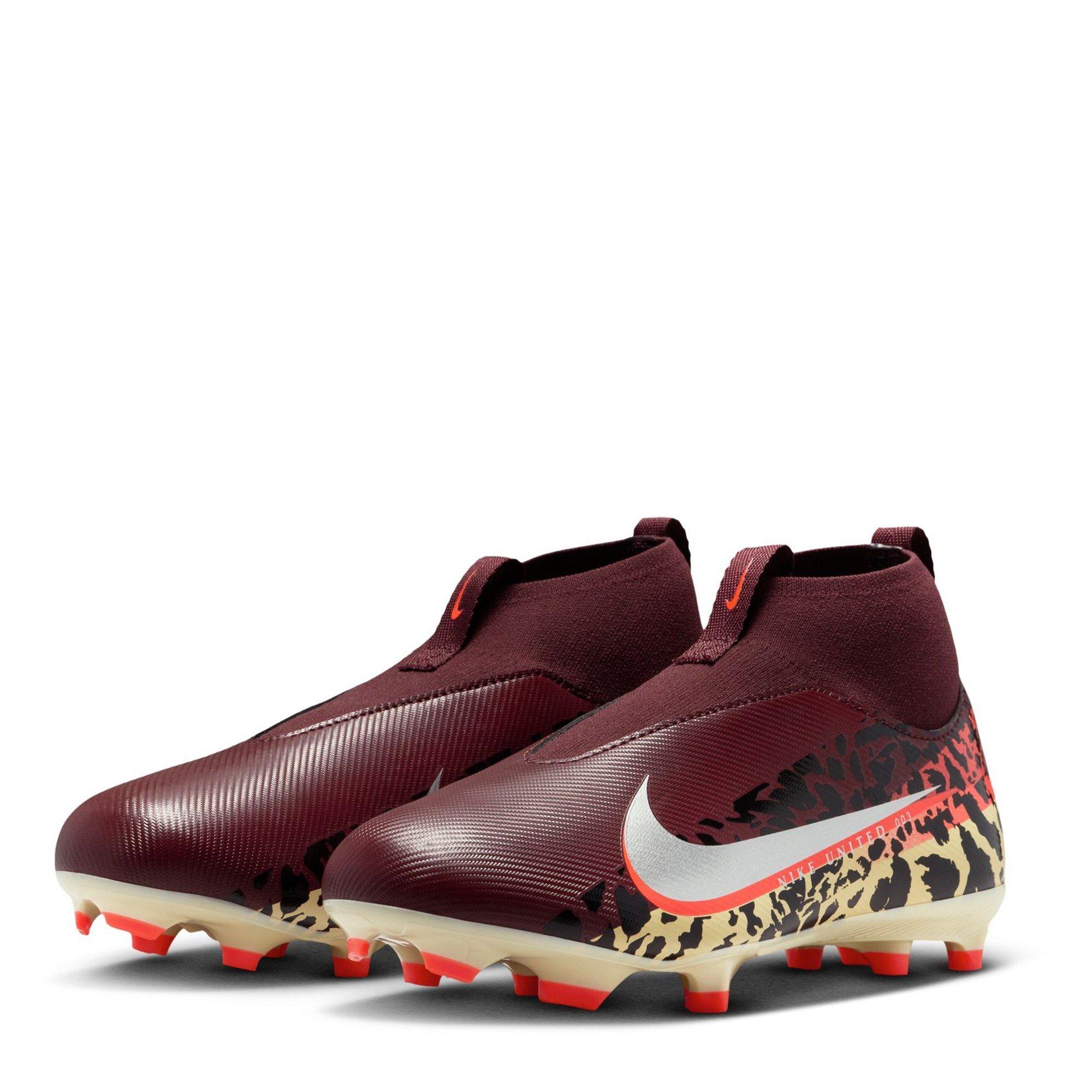 Bordeaux/Print - Nike - Zoom Mercurial Superfly 10 Academy Juniors Firm Ground Football Boots - 4