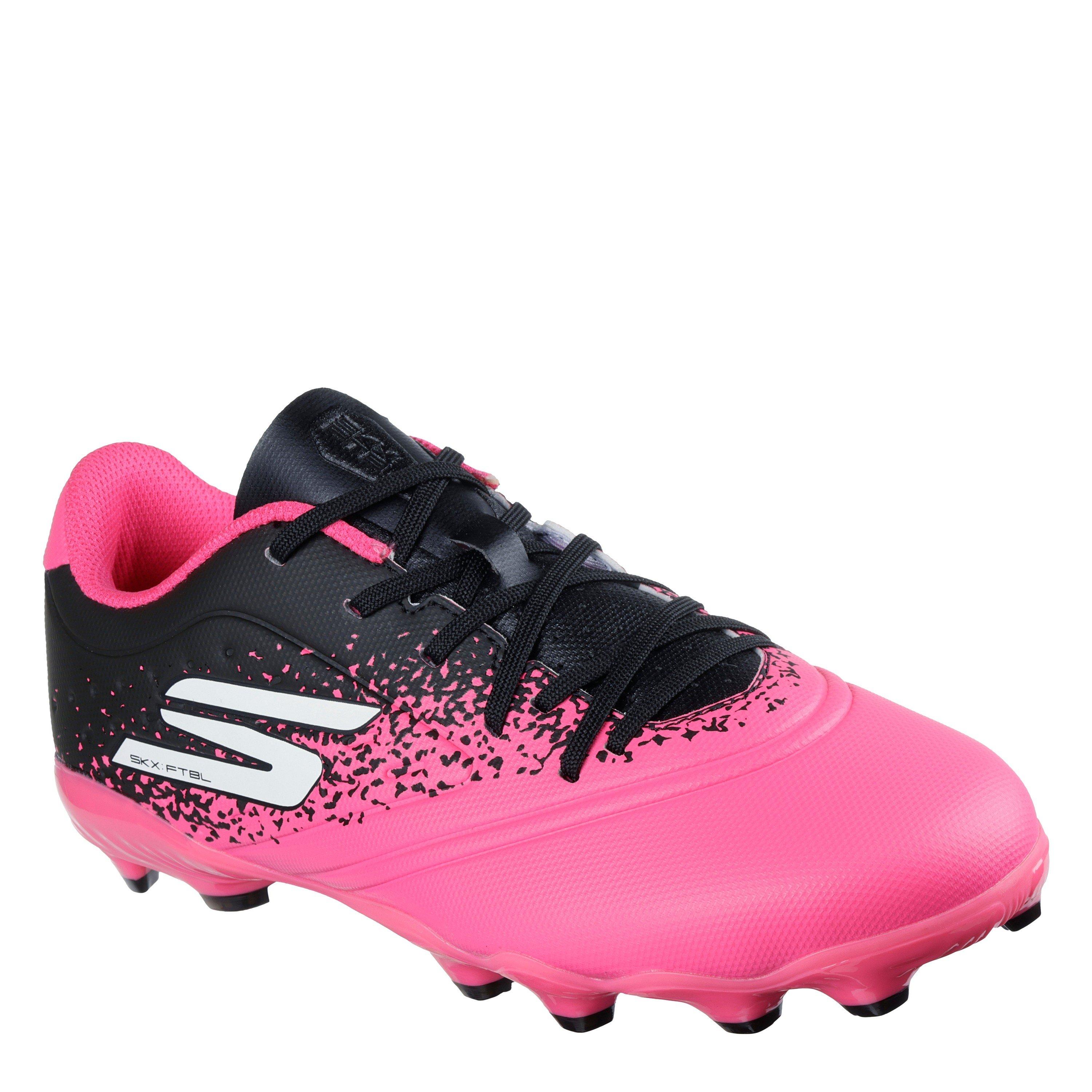 Pink/Black - Skechers - Razor Juniors Firm Ground Football Boots - 3