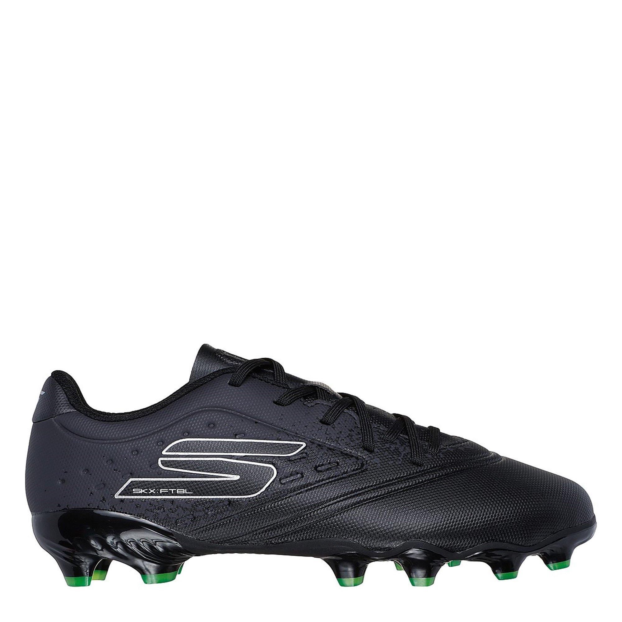 Schwarz/Silber - Skechers - Razor Juniors Firm Ground Football Boots - 3