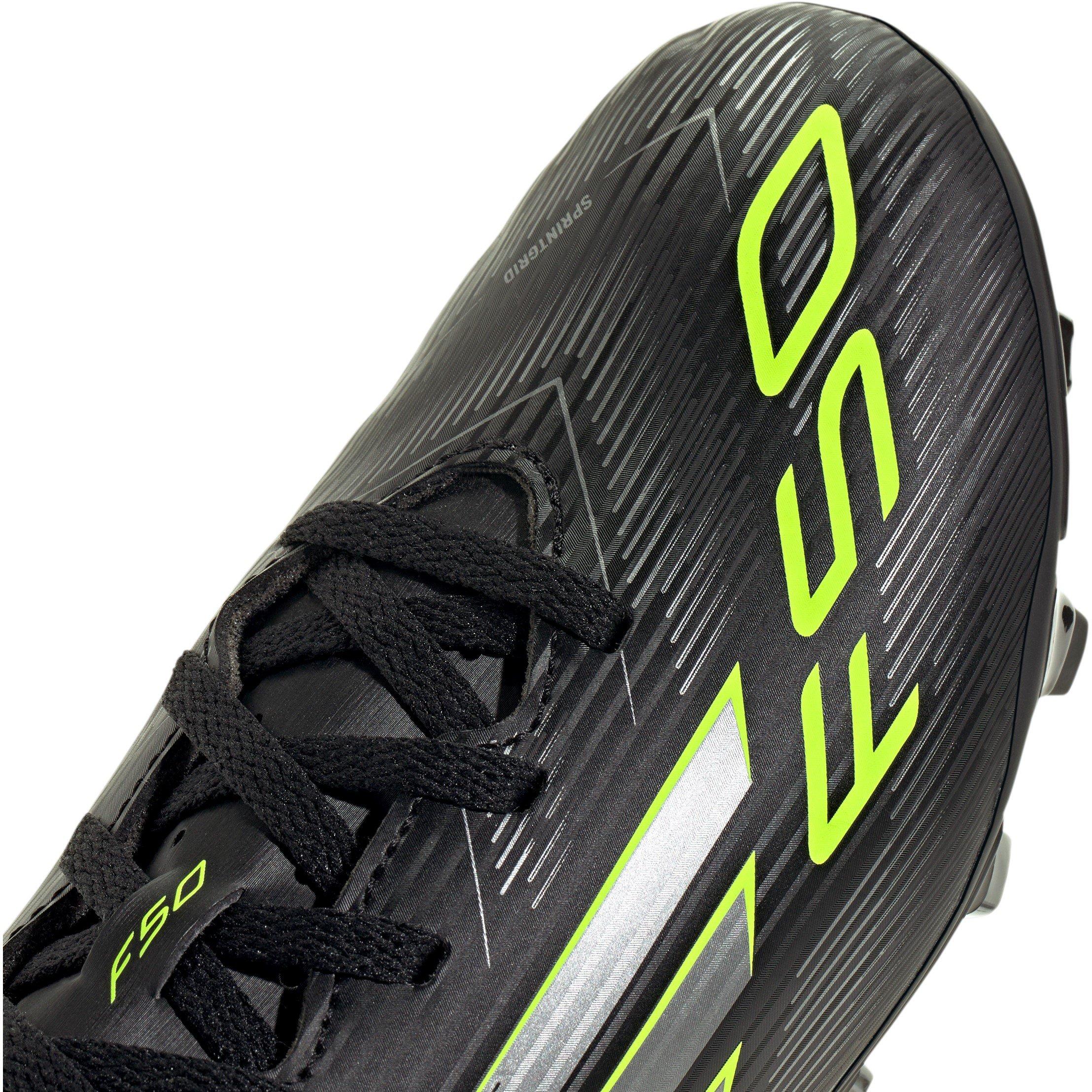 Black/Lemon - adidas - F50 Club Juniors Firm Ground Football Boots - 7