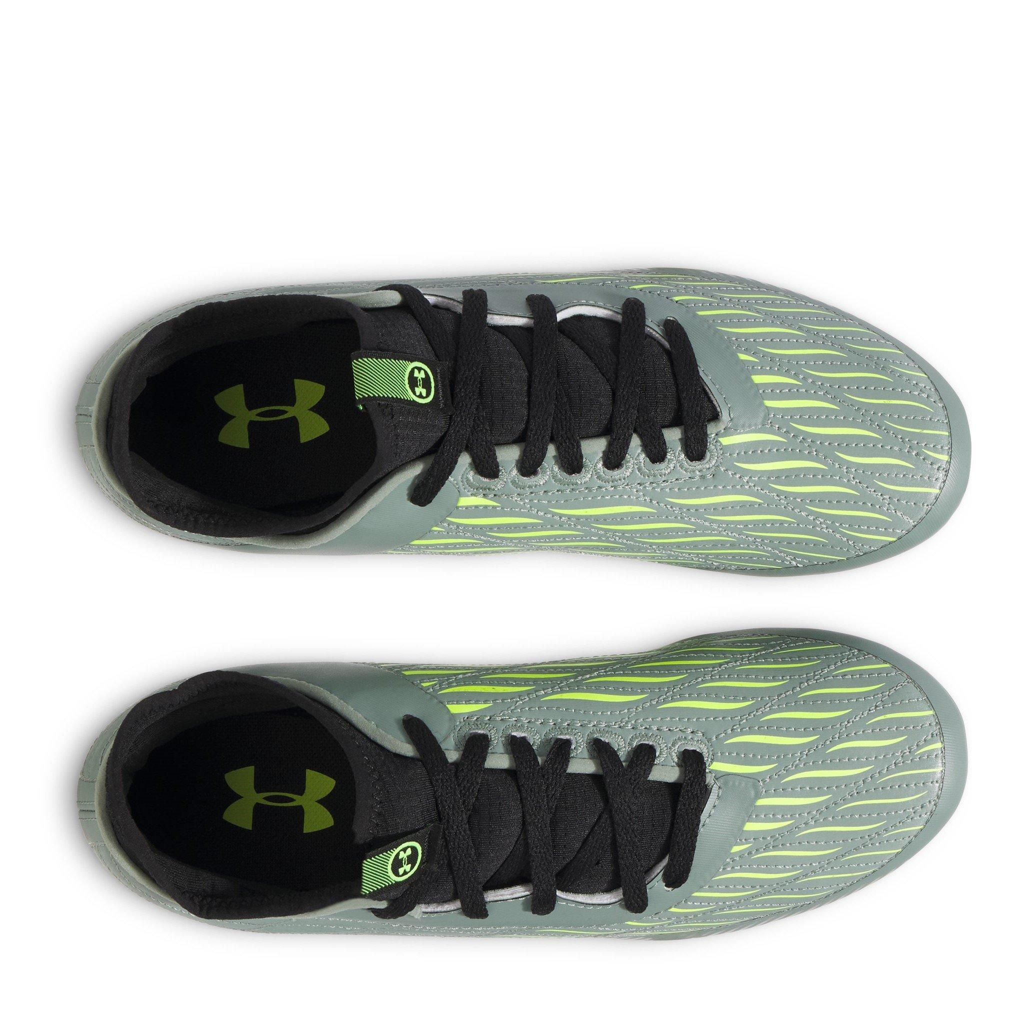 Silica Green - Under Armour - Magnetico Elite 4 Juniors Firm Ground Football Boots - 4