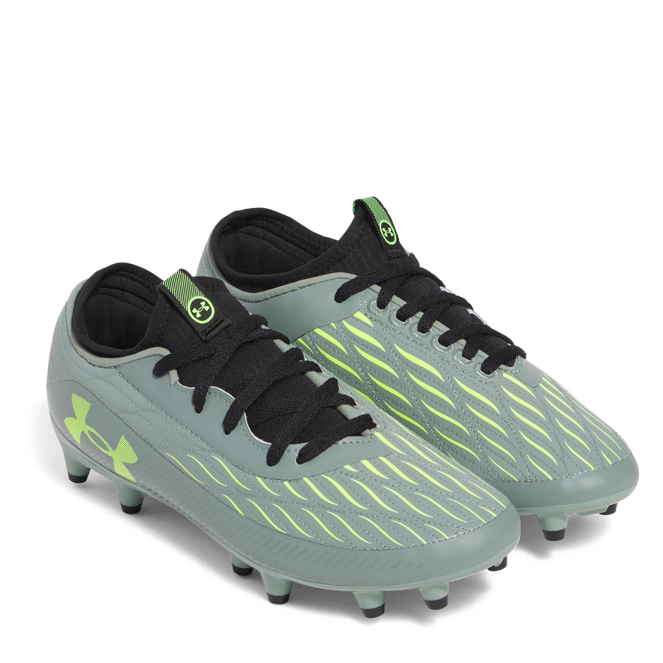 Silica Green - Under Armour - Magnetico Elite 4 Juniors Firm Ground Football Boots - 5