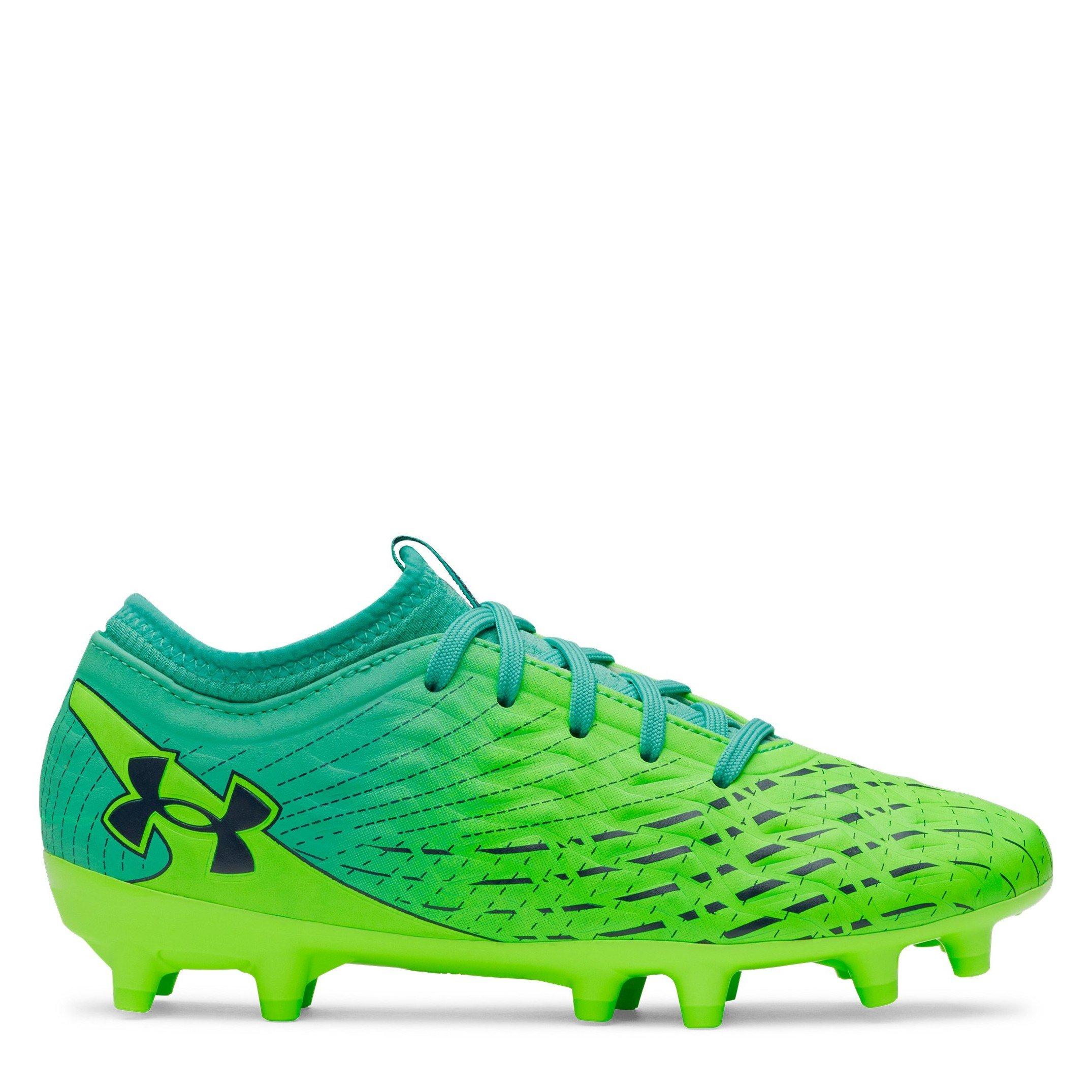 Vert/Turquoise - Under Armour - Kids Under Armour Magnetico .3 Firm Ground Football Boots - 1