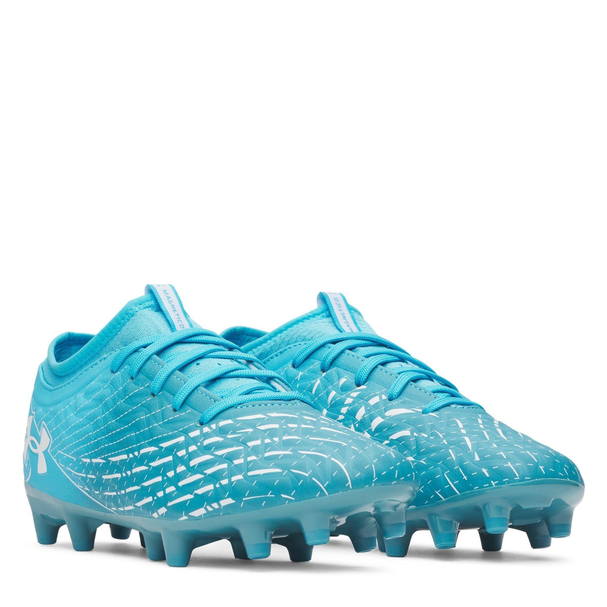 Blue/White - Under Armour - Kids   Under Armour Magnetico .3 Firm Ground Football Boots - 5