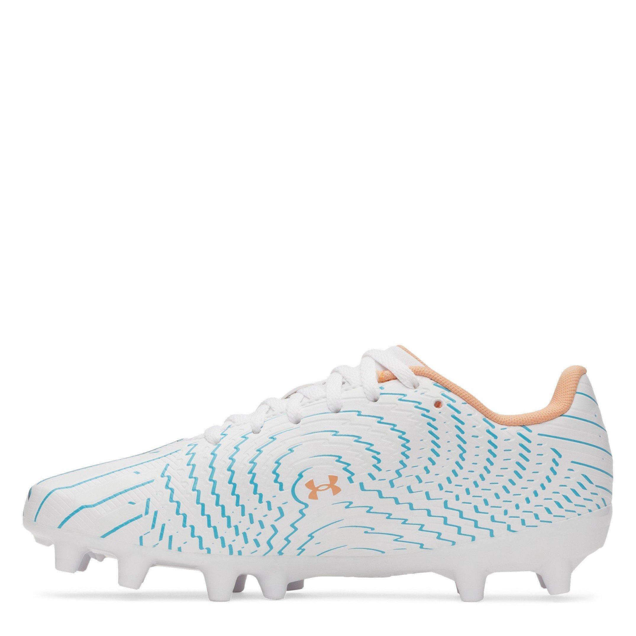 Branco/Azul - Under Armour - Kids' Firm Ground Football Boots - 2