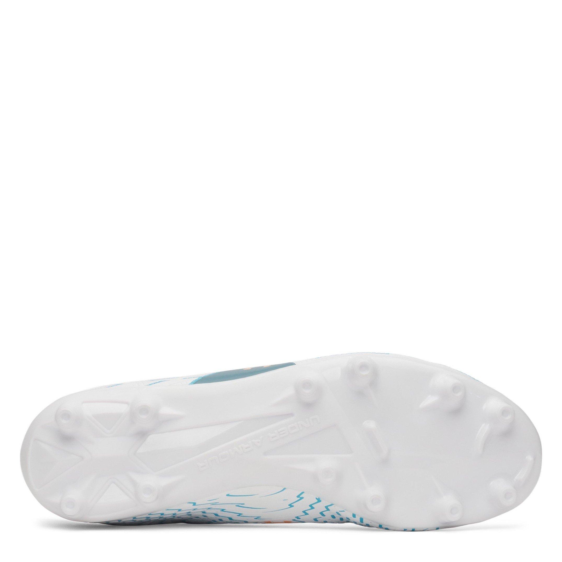 Branco/Azul - Under Armour - Kids' Firm Ground Football Boots - 3