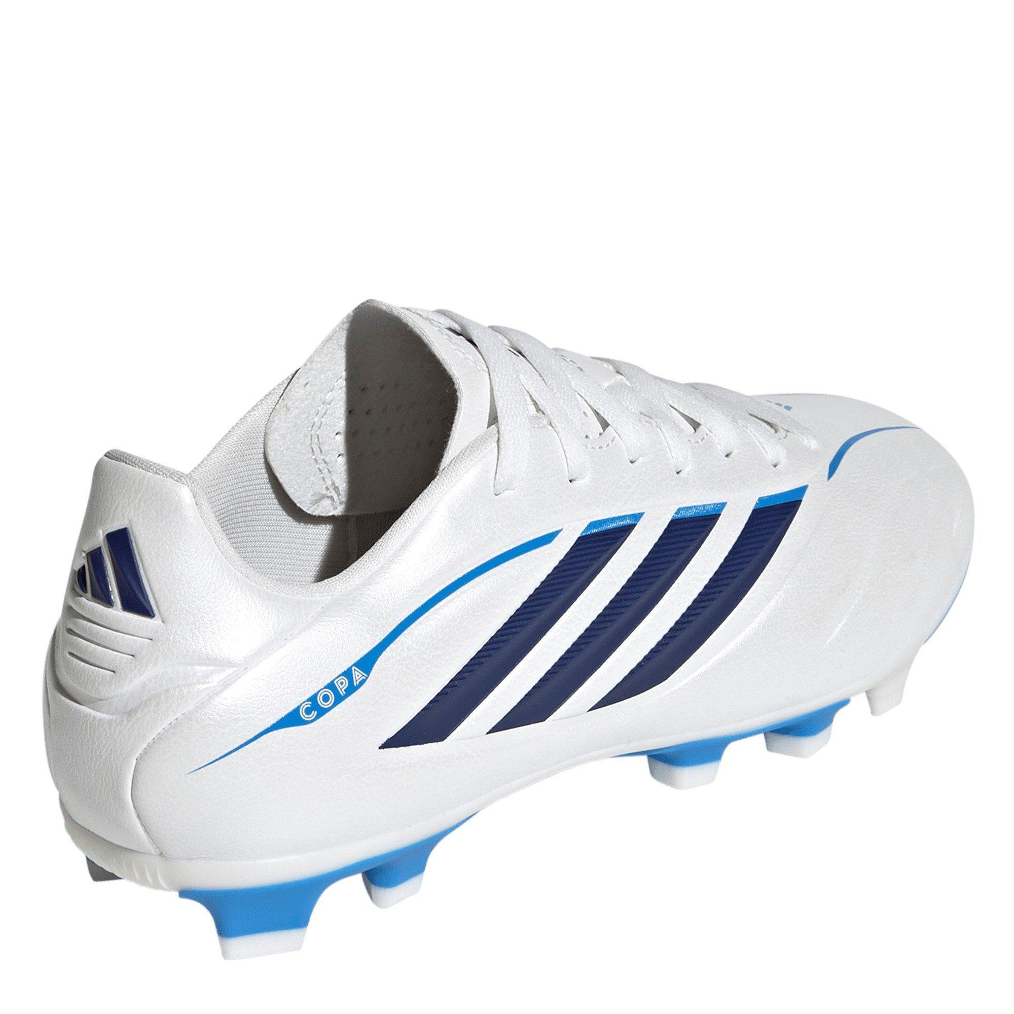 Wht/Blk/Blu - adidas - Kids adidas Copa Pure IV Club Firm Ground Football Boots - 4