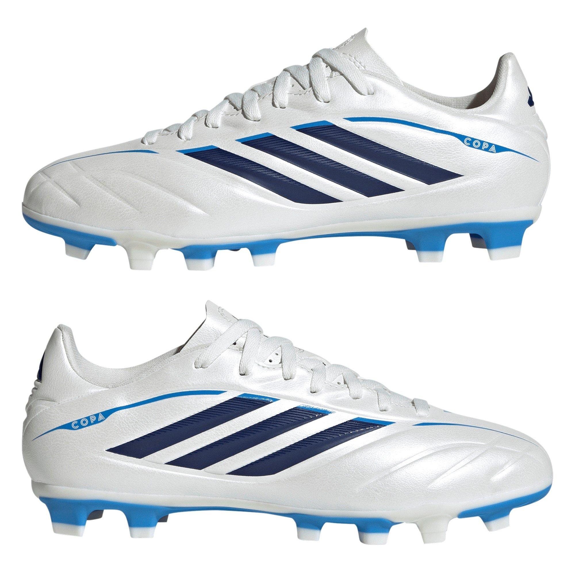 Wht/Blk/Blu - adidas - Kids adidas Copa Pure IV Club Firm Ground Football Boots - 9