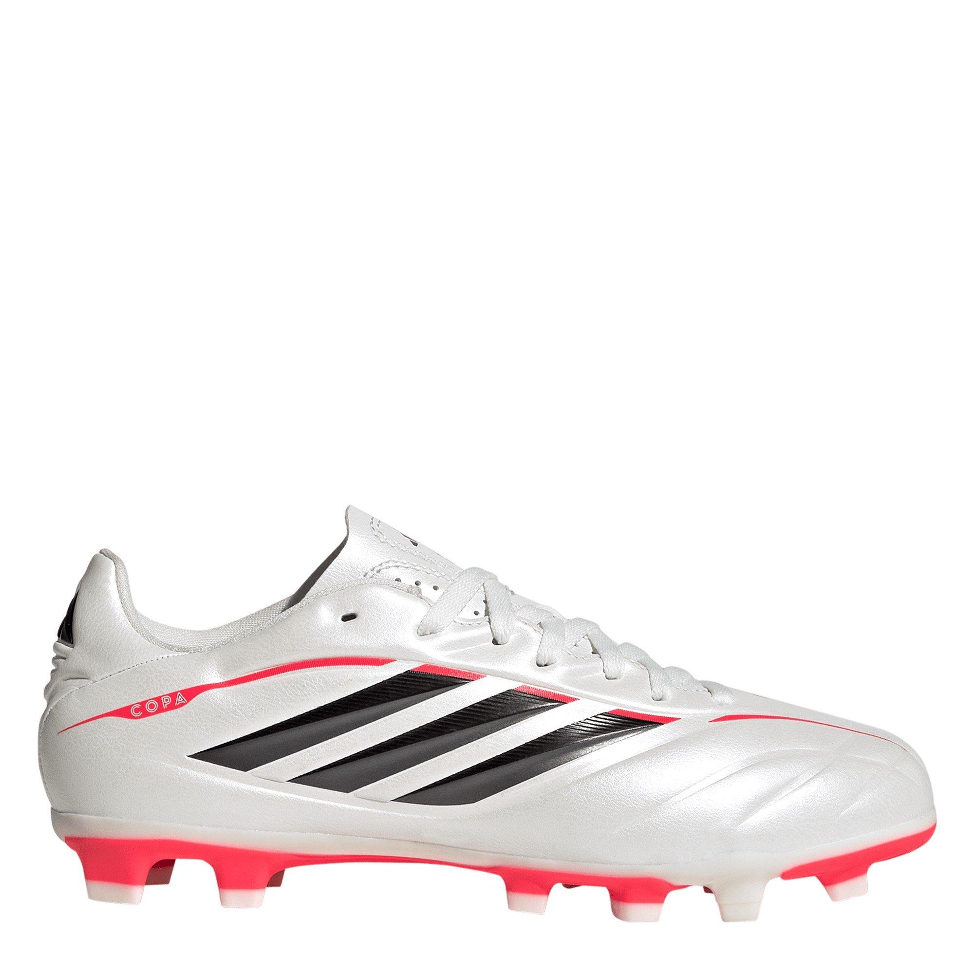 Adidas Boys Kids Copa Pure Iv Club Firm Ground Football Boots - Silver/Black - 5.5 (38.7)