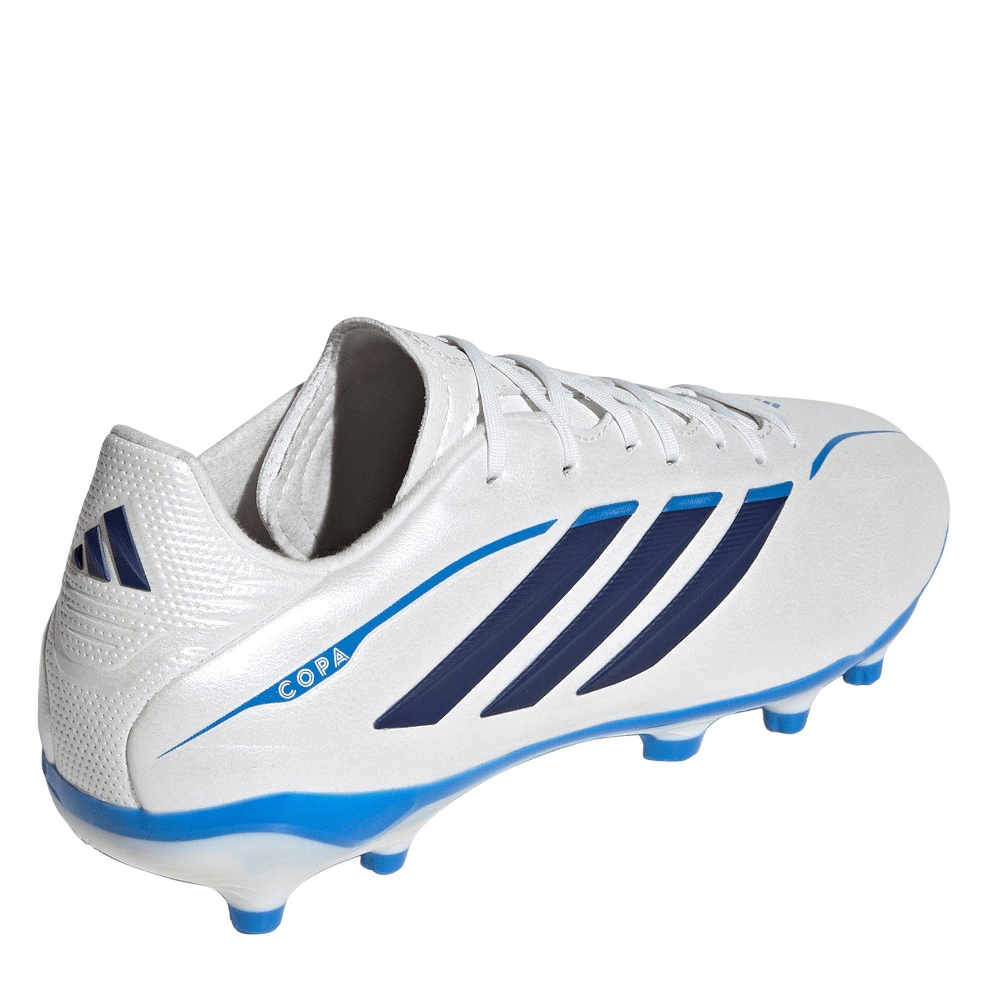 Wht/Blk/Blu - adidas - Kids' Copa League Firm Ground Football Boots - 4