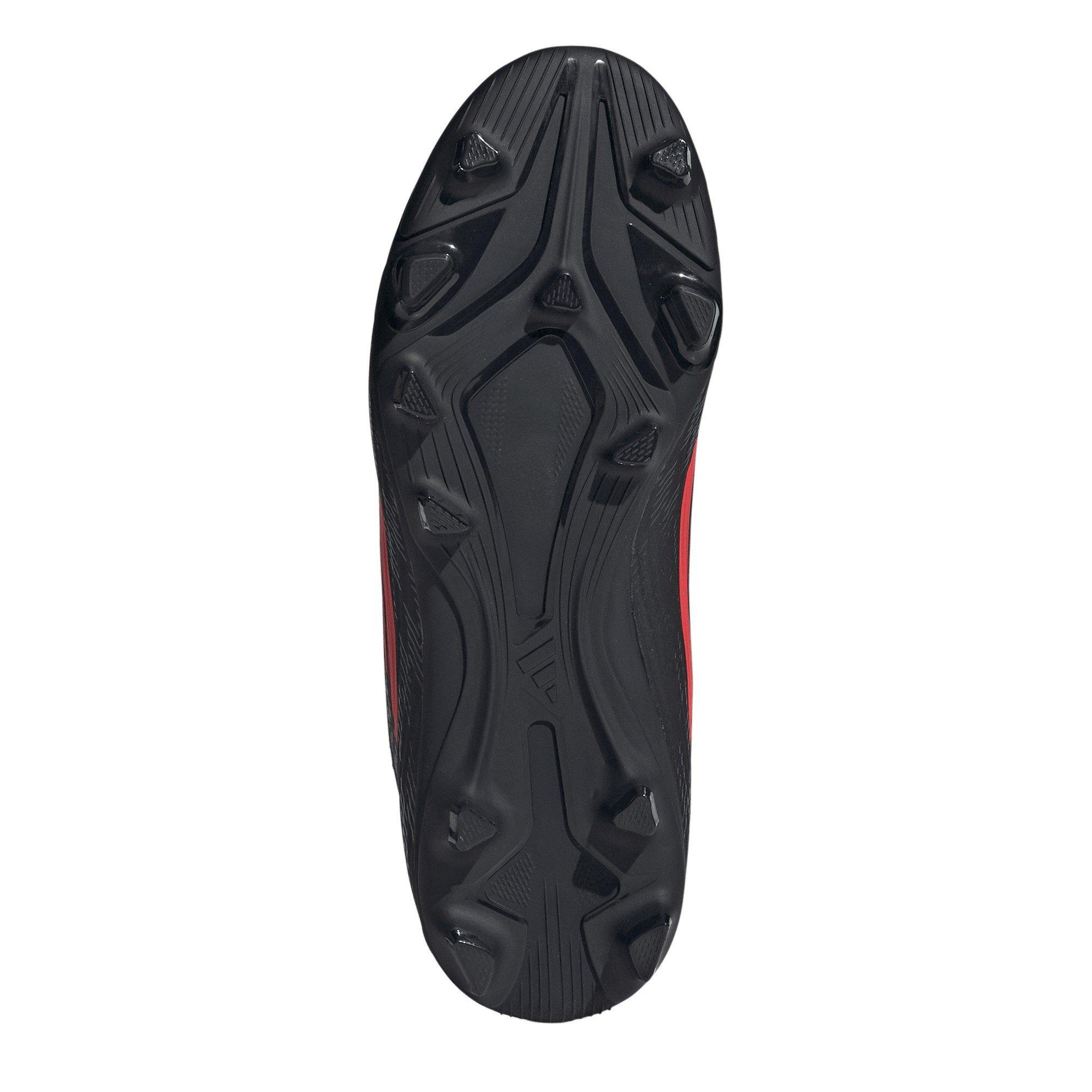 Black/Red - adidas - Kids' F50 Club Mid Cut F50 Firm Ground Football Boots - 6