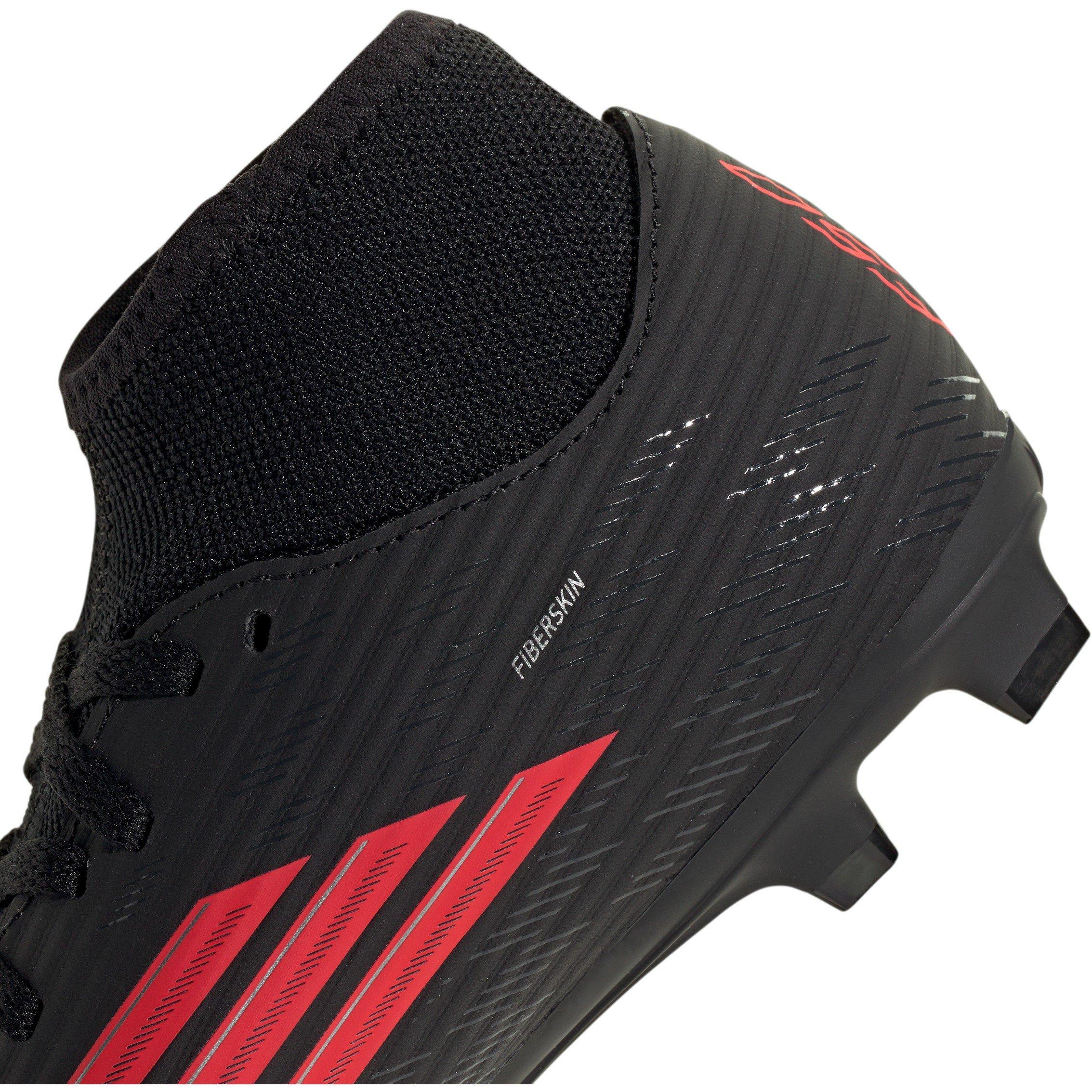 Black/Red - adidas - Kids' F50 Club Mid Cut F50 Firm Ground Football Boots - 7