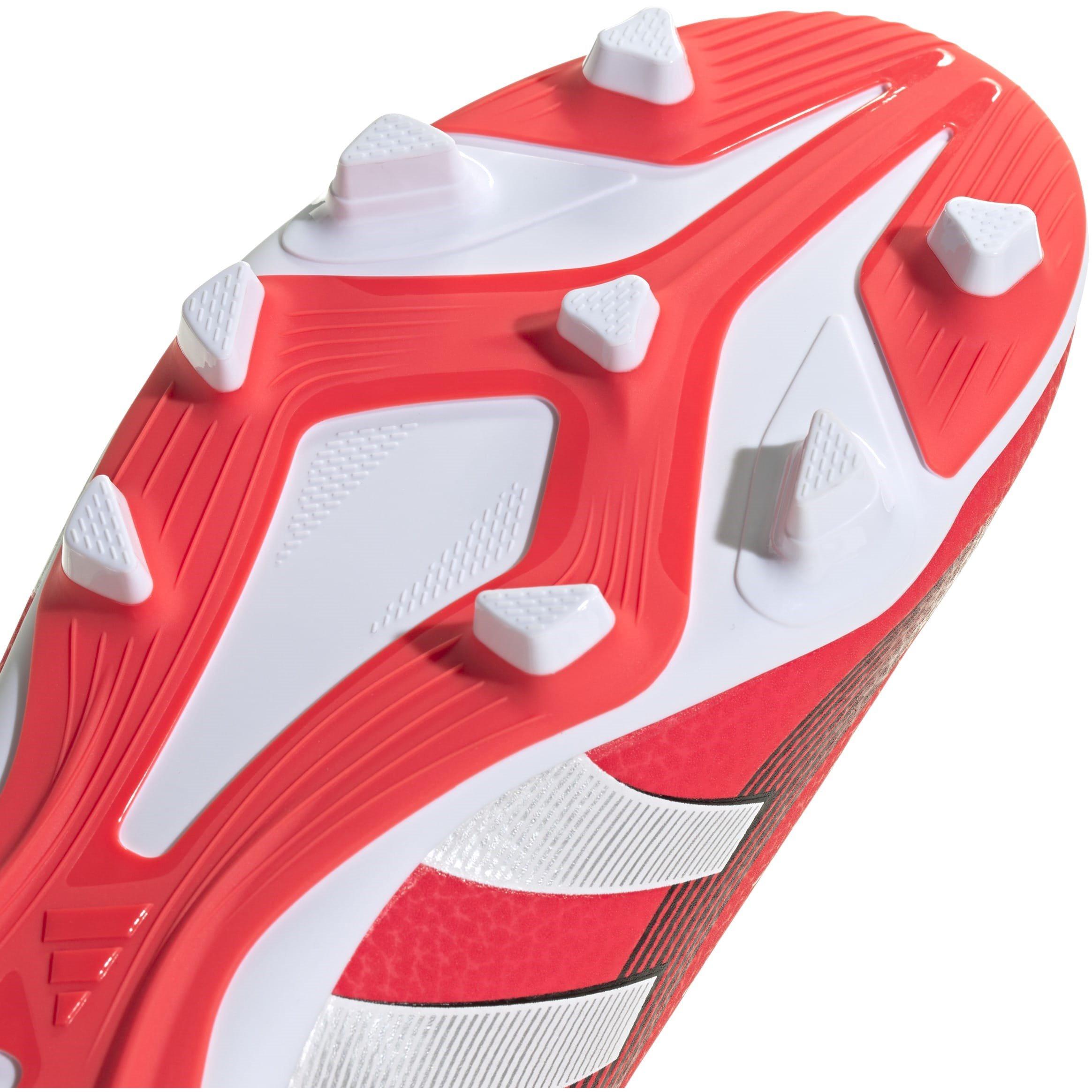 Rot/Weiß - adidas - Predator 4 Juniors Firm Ground Football Boots - 8
