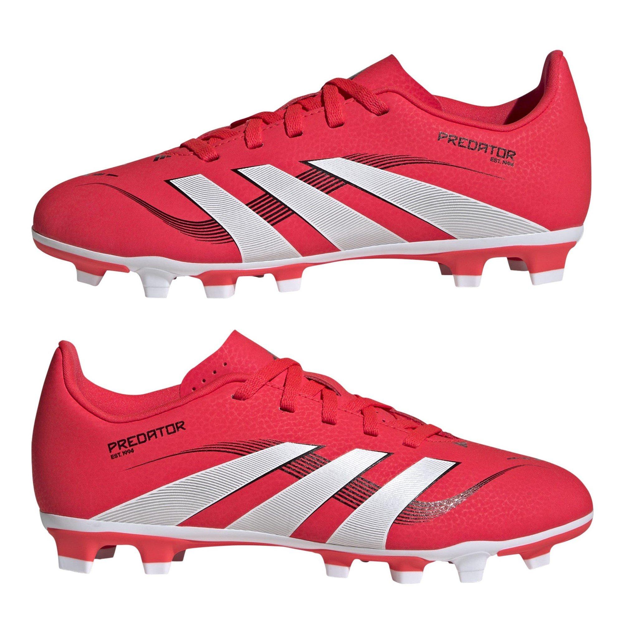 Rot/Weiß - adidas - Predator 4 Juniors Firm Ground Football Boots - 9