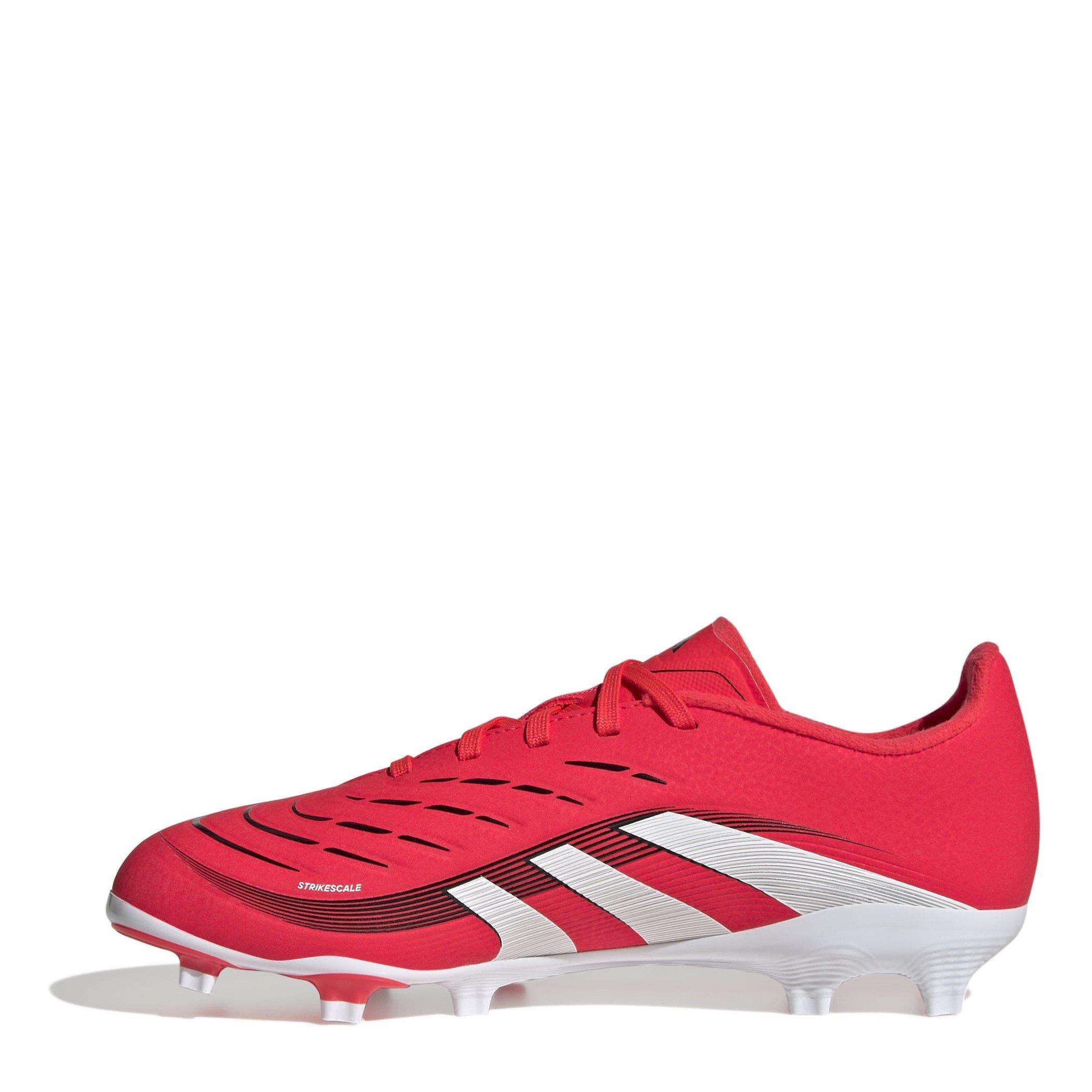 Vermelho/Branco - adidas - Predator League Juniors Firm Ground Football Boots - 2