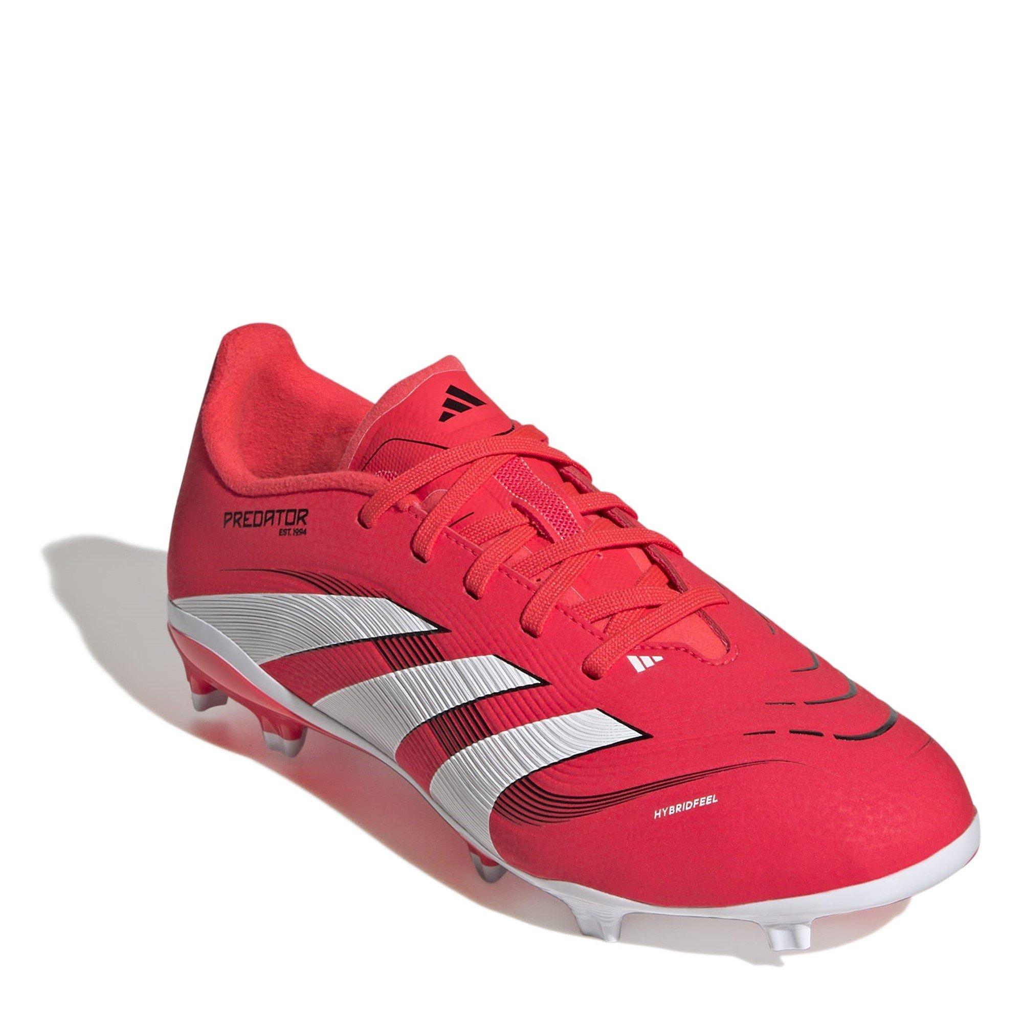 Vermelho/Branco - adidas - Predator League Juniors Firm Ground Football Boots - 3