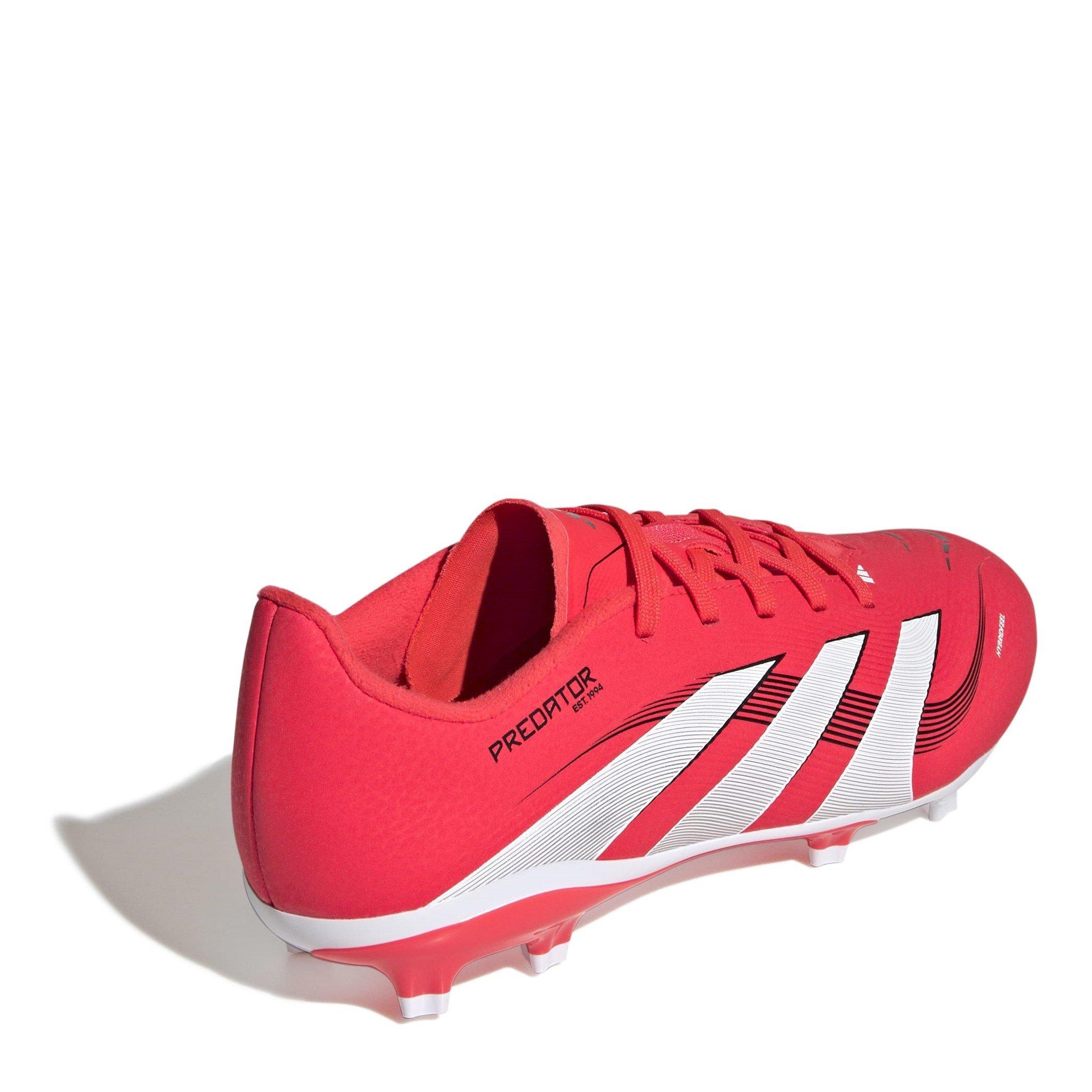 Vermelho/Branco - adidas - Predator League Juniors Firm Ground Football Boots - 4