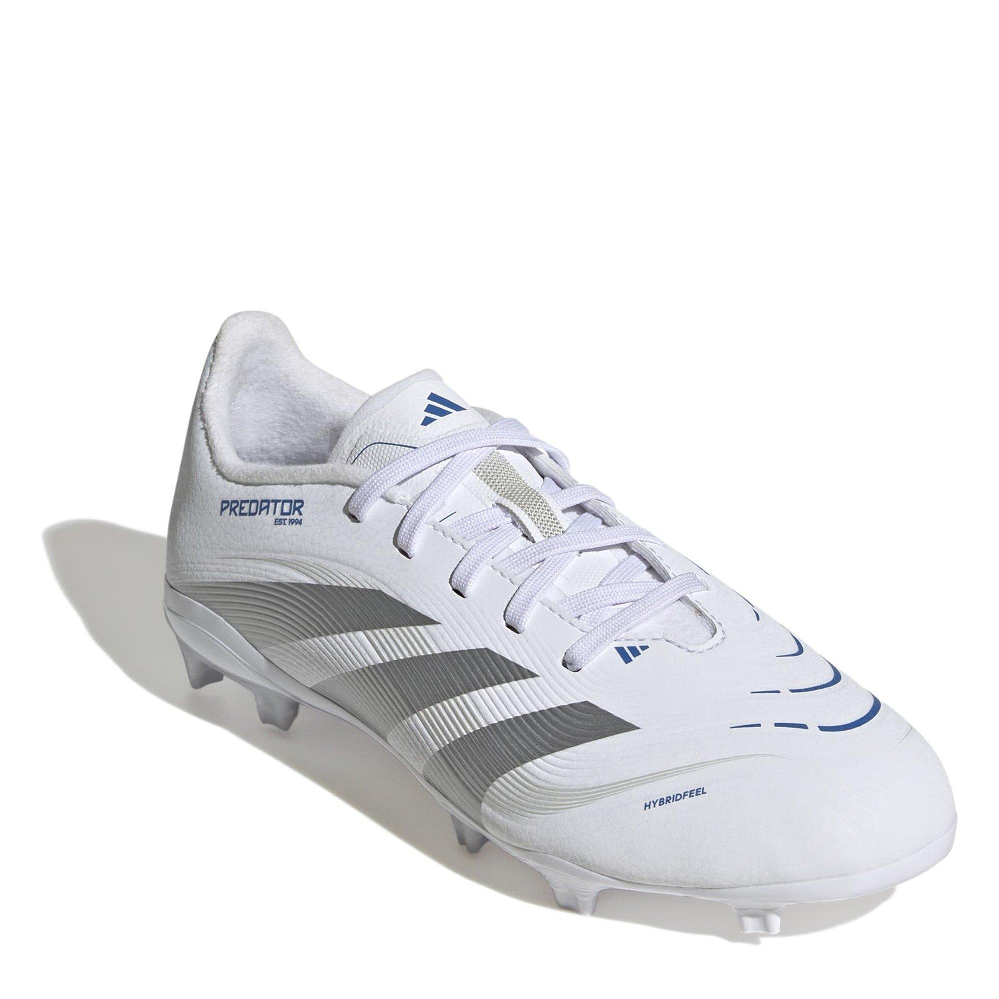 White/Silver - adidas - Predator League Juniors Firm Ground Football Boots - 3