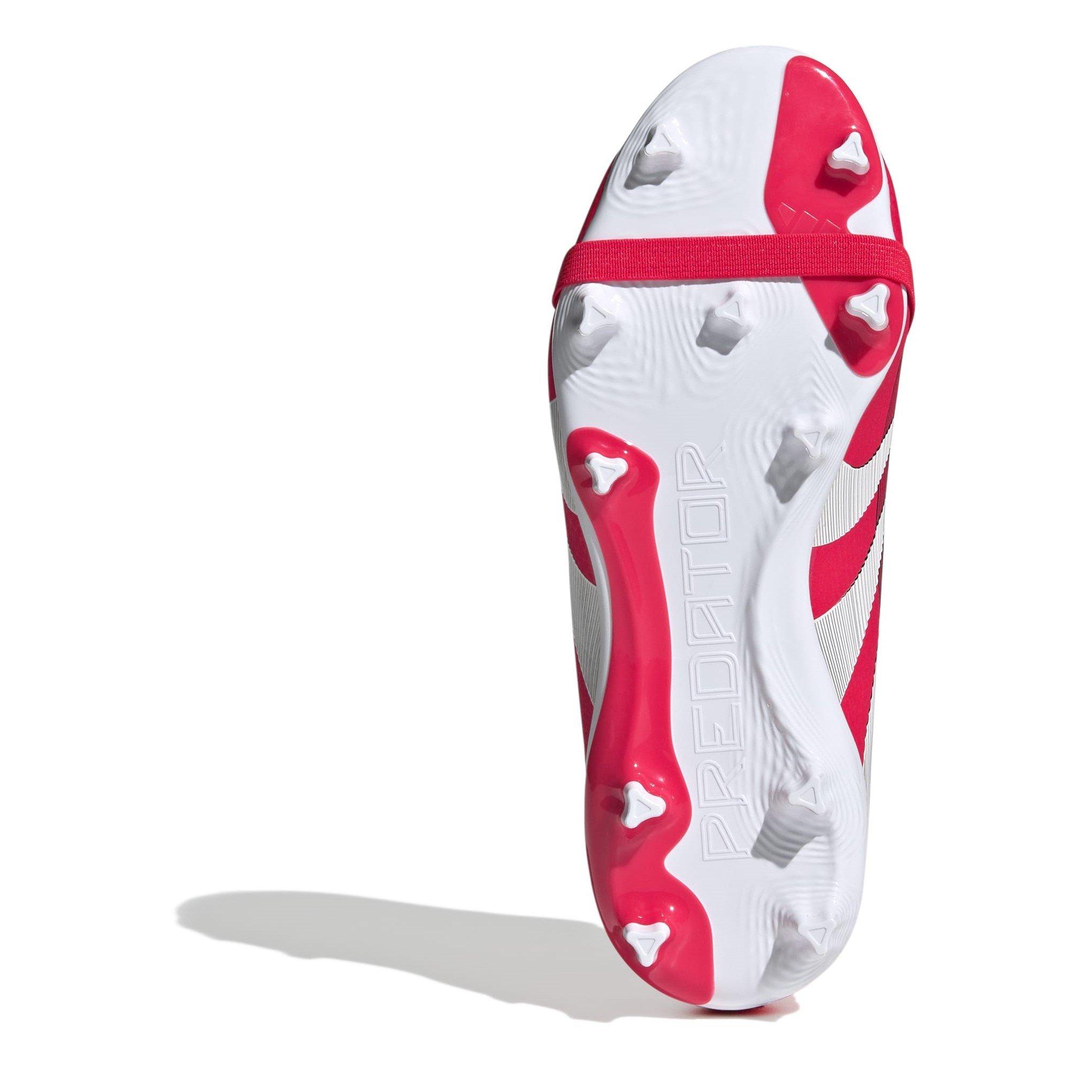 Red/White - adidas - Predator League Fold-Over Tongue Junior Firm Ground Football Boots - 6