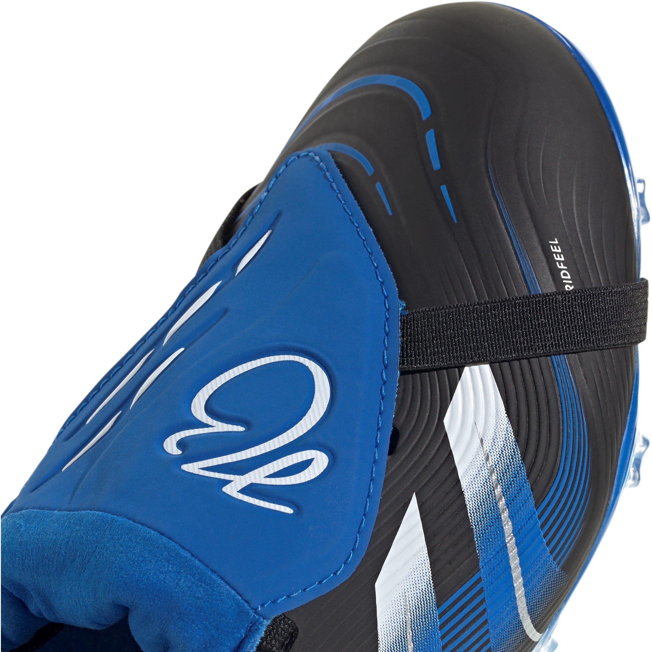 Black/Blue - adidas - Predator League Fold-Over Tongue Junior Firm Ground Football Boots - 8