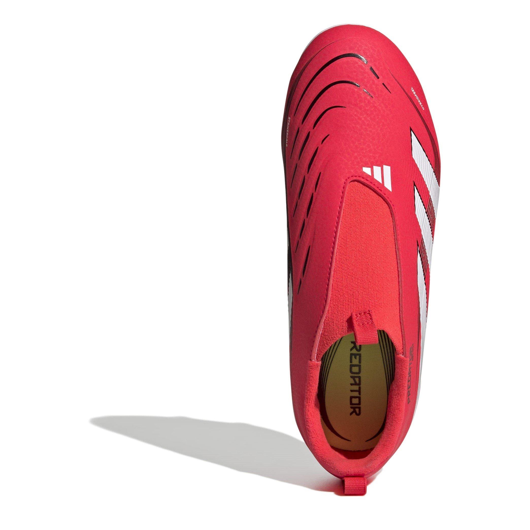 Red/White - adidas - Predator League Laceless Juniors Firm Ground Football Boots - 5