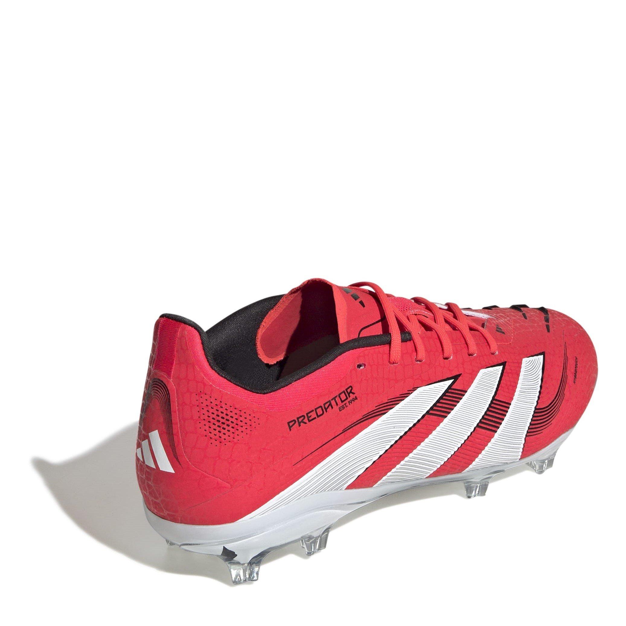 Red/White - adidas - Predator Elite Junior Firm Ground Football Boots - 4