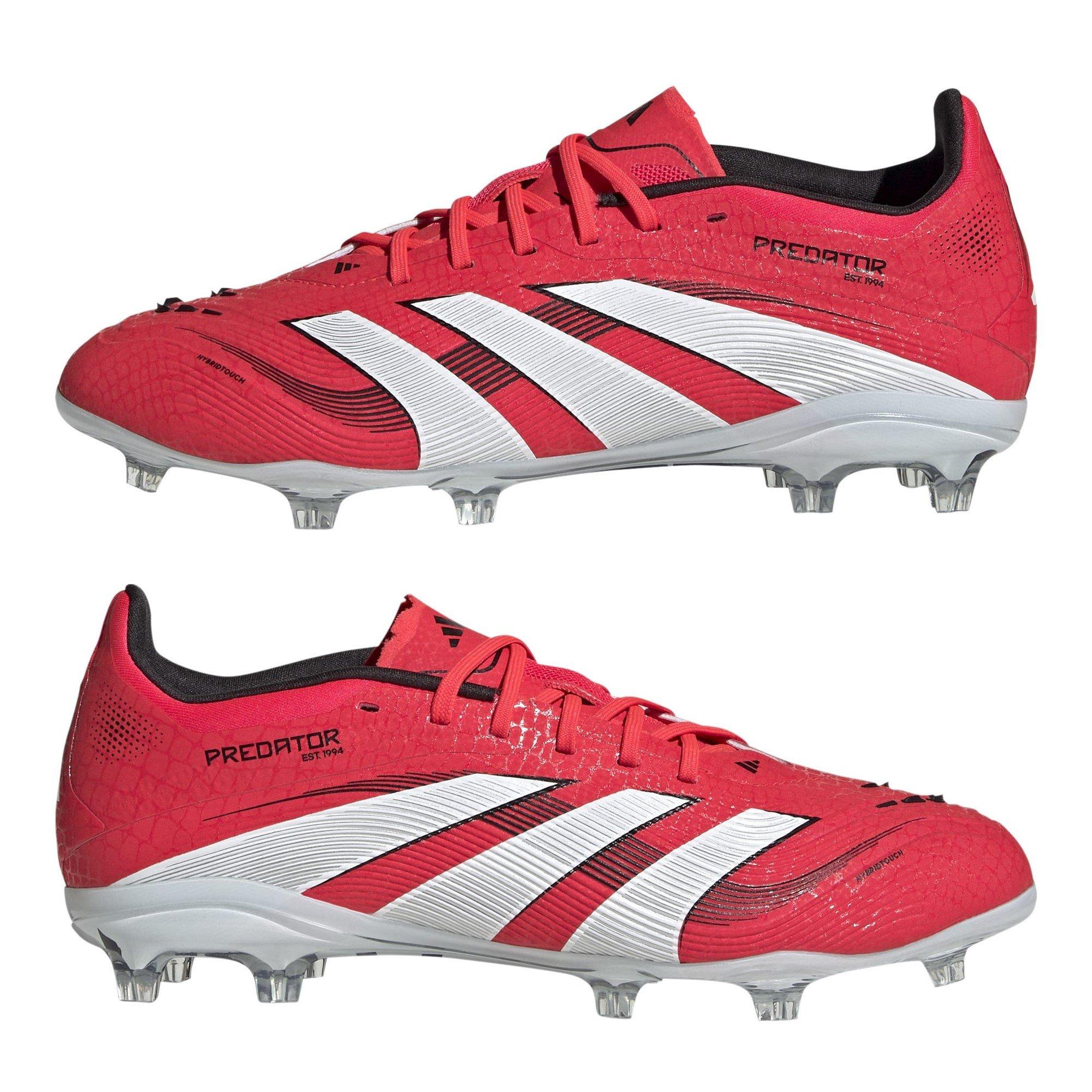 Red/White - adidas - Predator Elite Junior Firm Ground Football Boots - 9