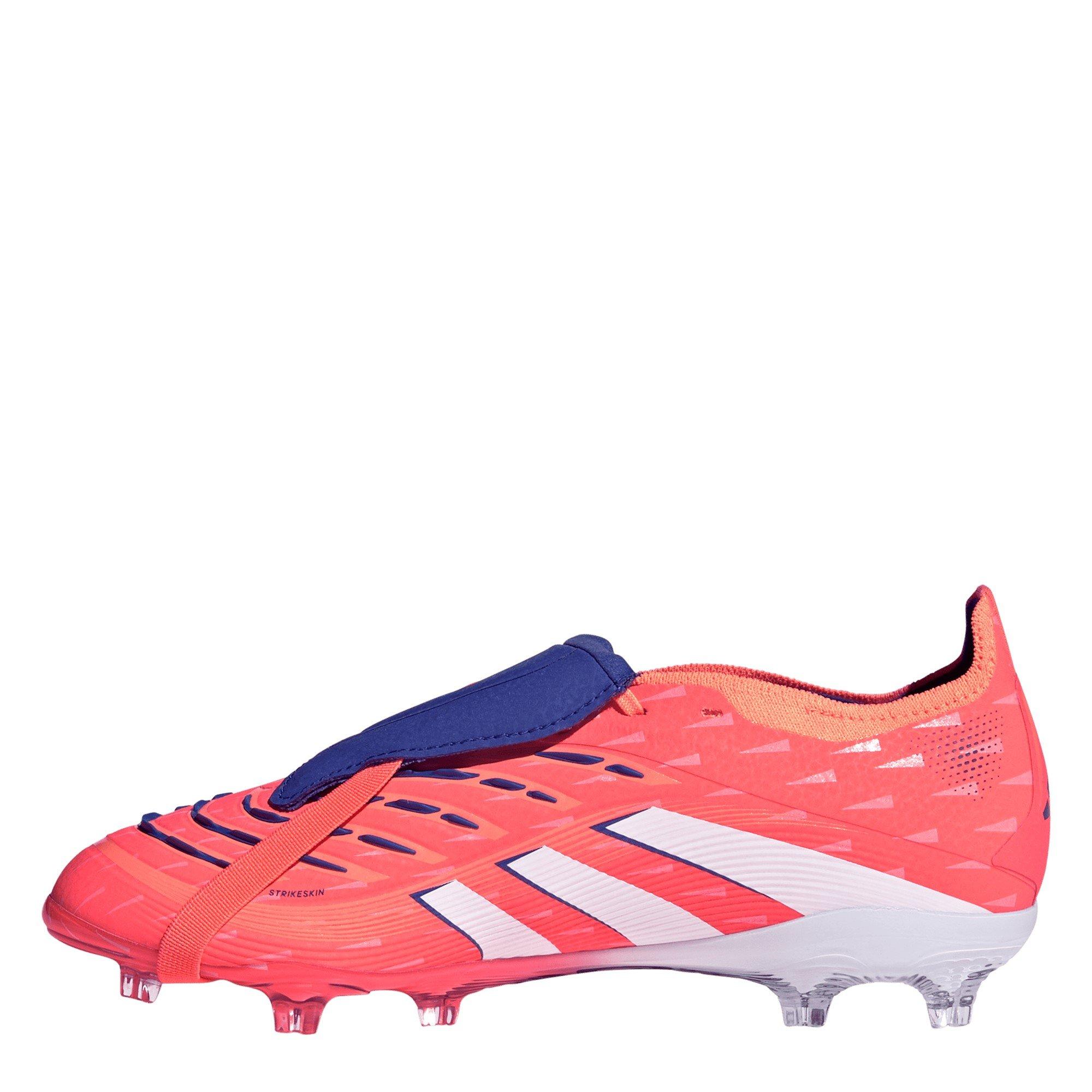 Orange/Hvid - adidas - Predator Elite Fold-Over Tongue Junior Firm Ground Football Boots - 2
