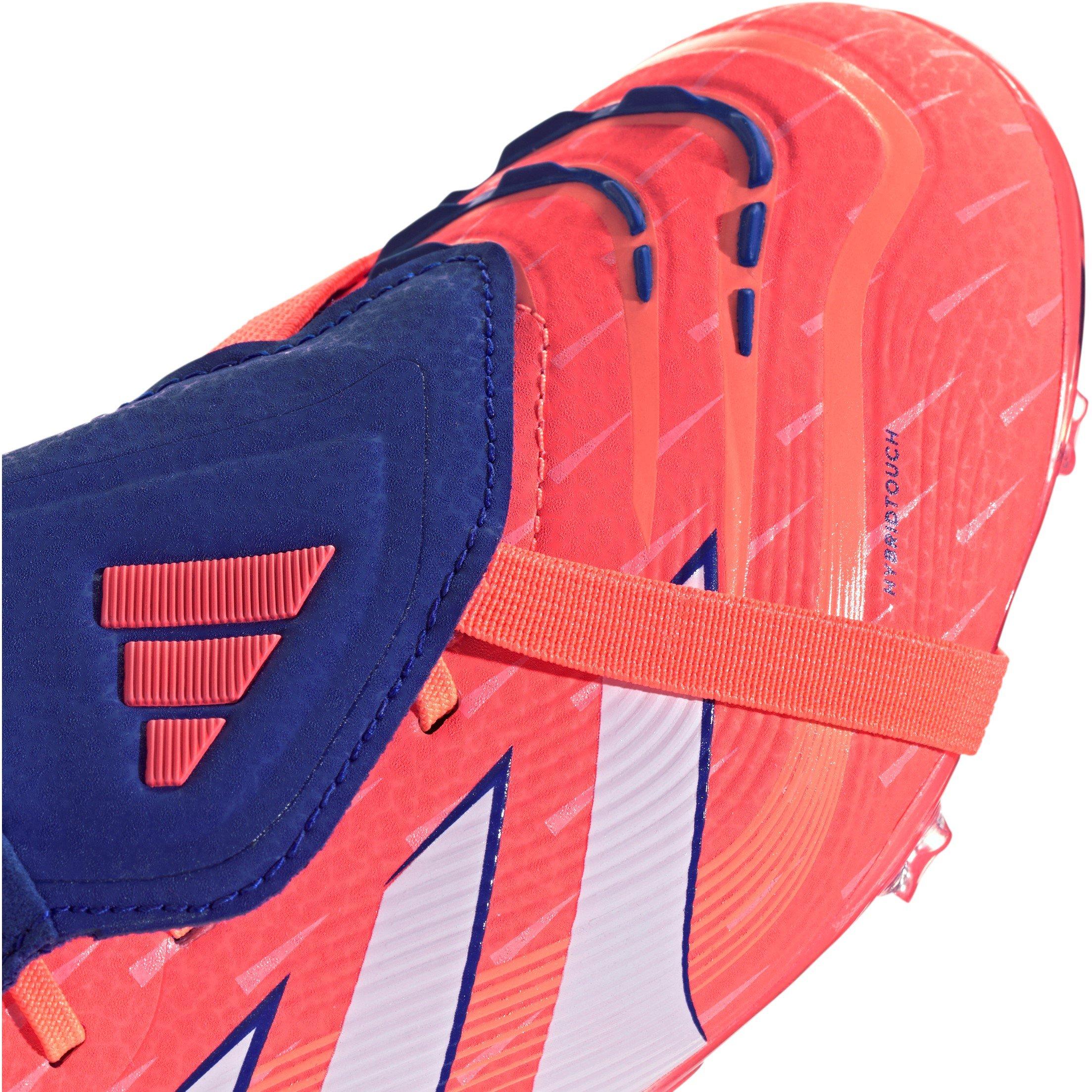 Orange/Hvid - adidas - Predator Elite Fold-Over Tongue Junior Firm Ground Football Boots - 8