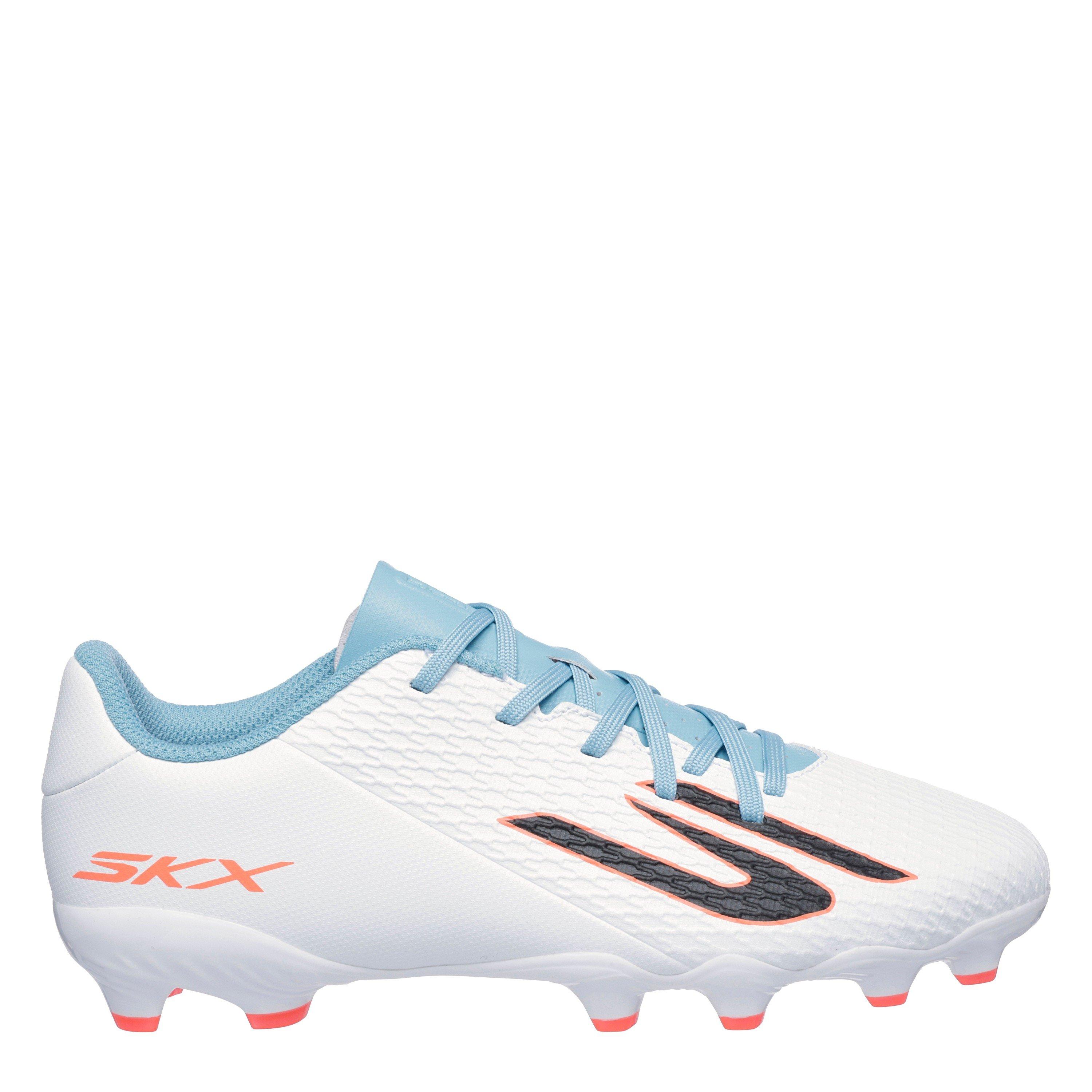 White/Blue - Skechers - SKX.2 Juniors Firm Ground Football Boots - 1