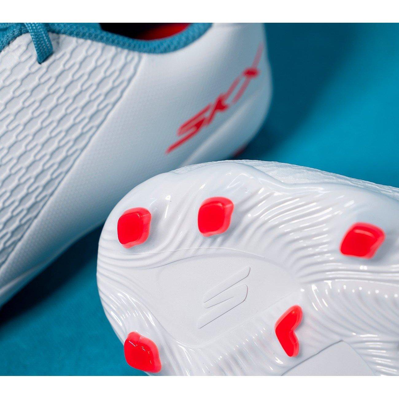 White/Blue - Skechers - SKX.2 Juniors Firm Ground Football Boots - 5