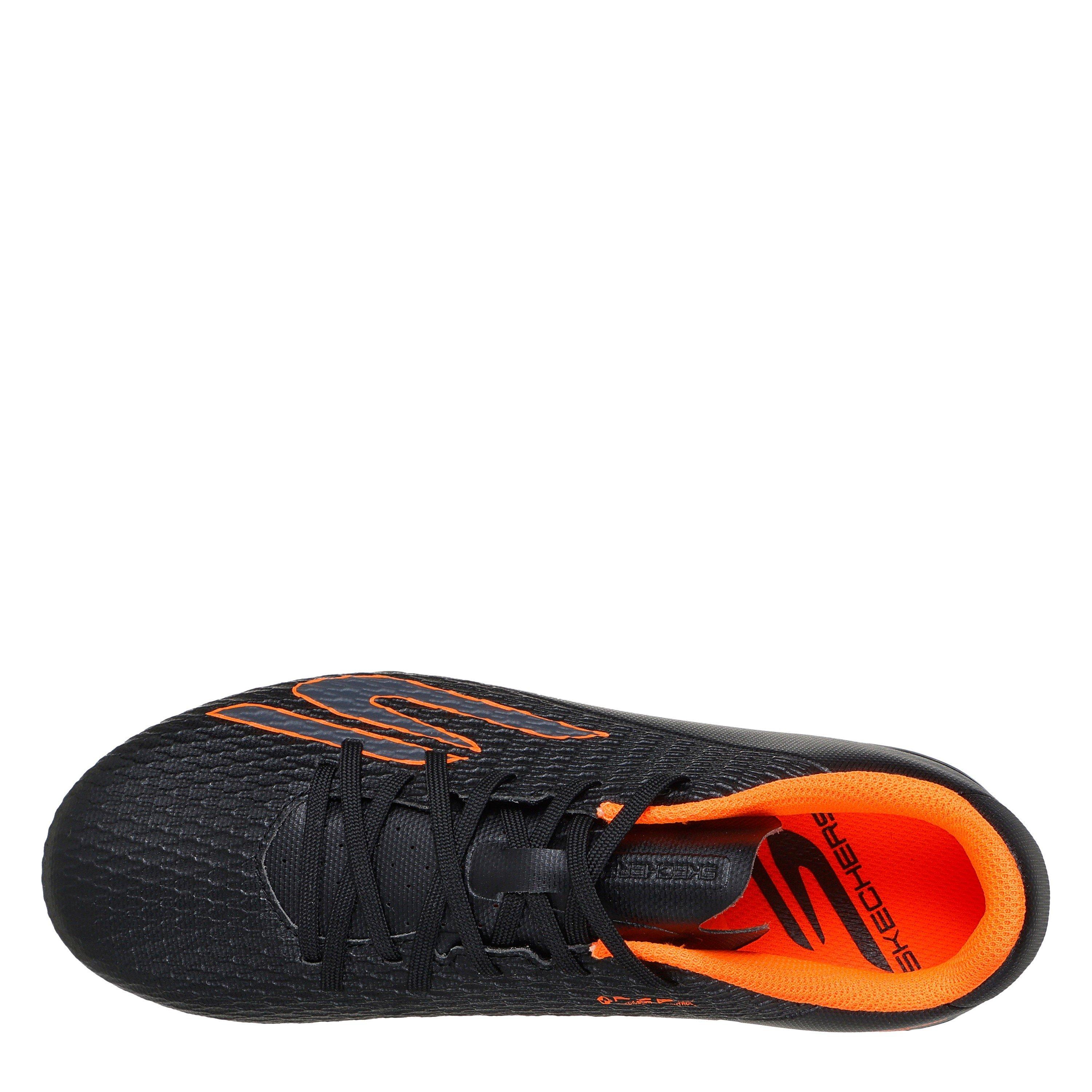 Black/Orange - Skechers - SKX.2 Juniors Firm Ground Football Boots - 4